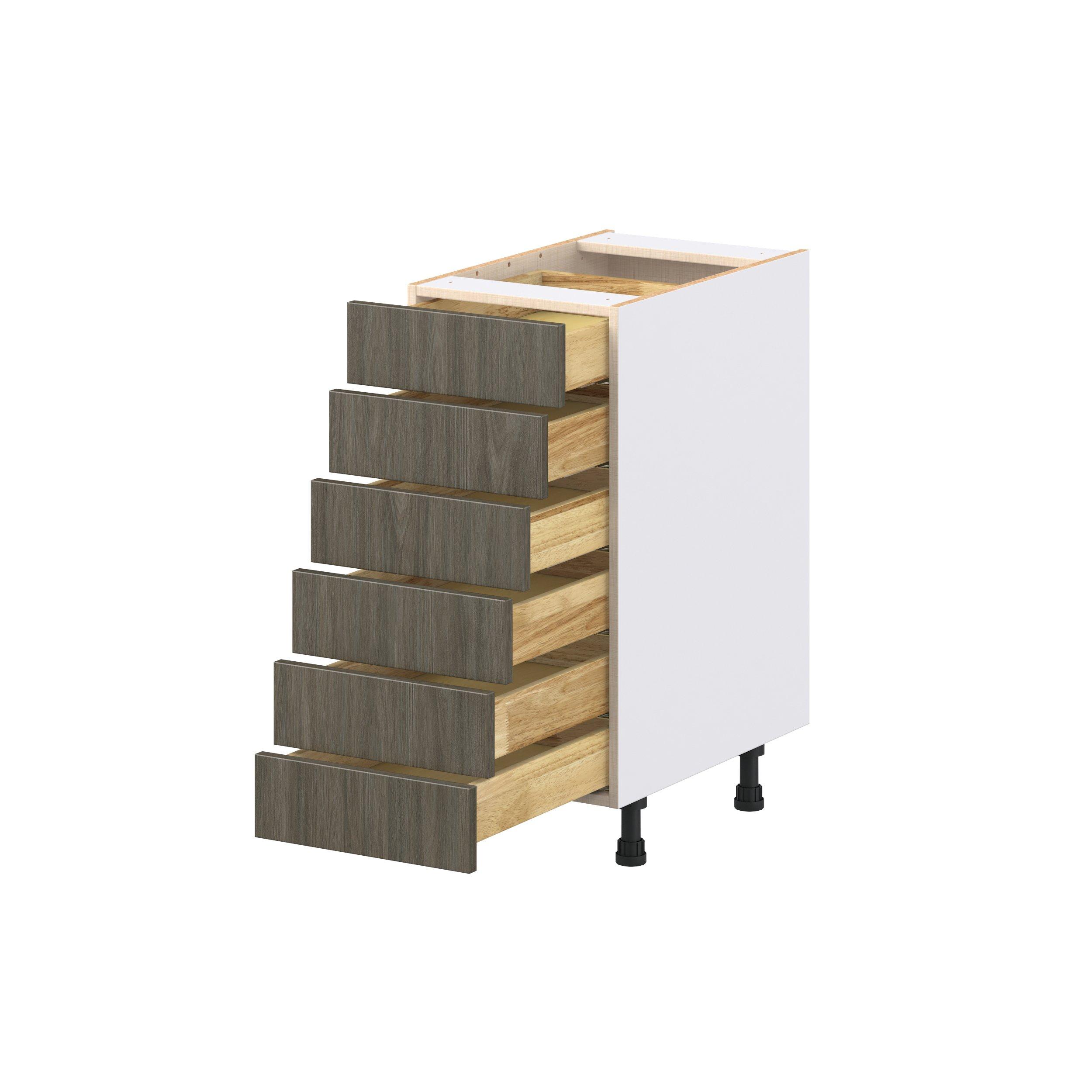 Glenwood 15 in. Burnt Walnut Drawer Base Cabinet