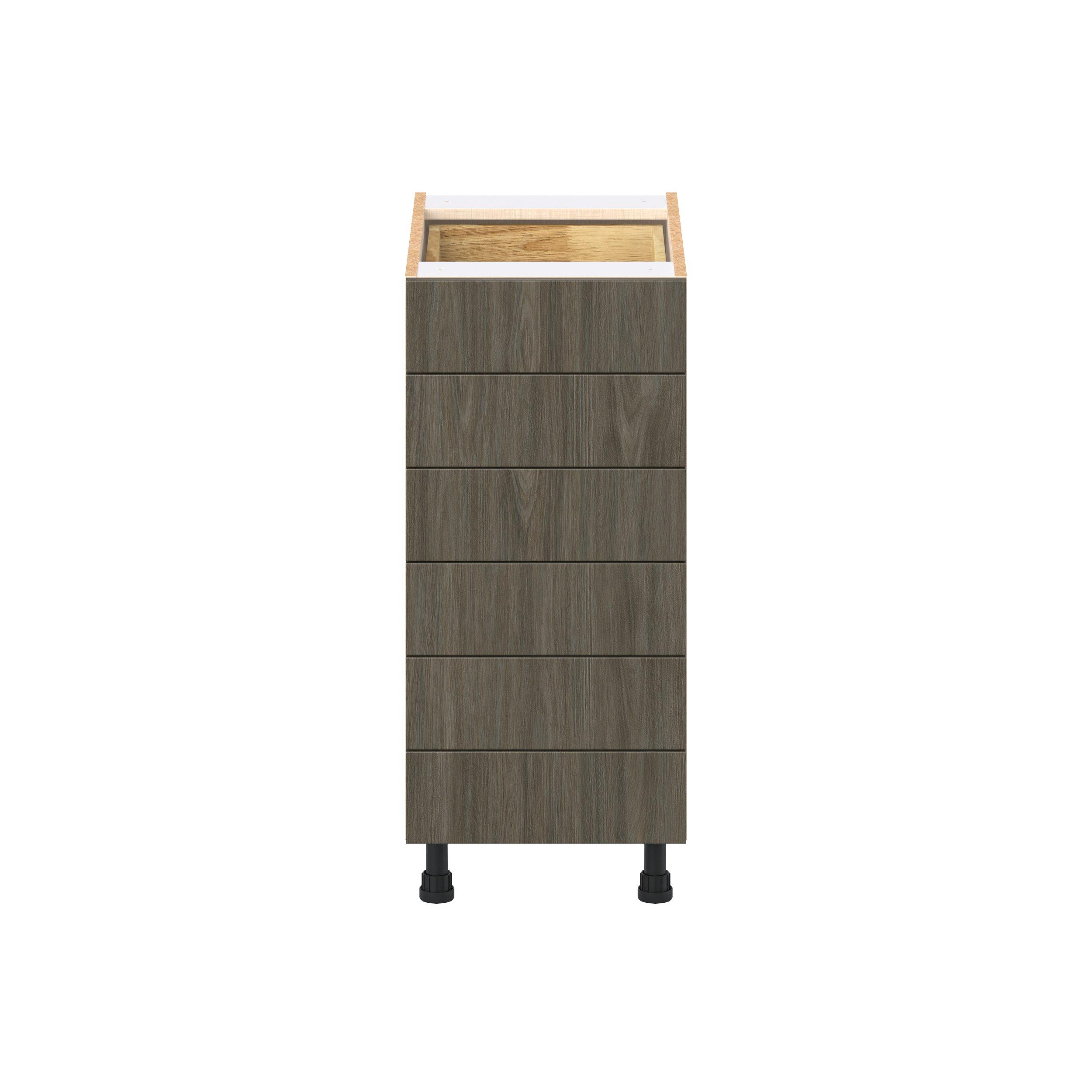 Glenwood 15 in. Burnt Walnut Drawer Base Cabinet