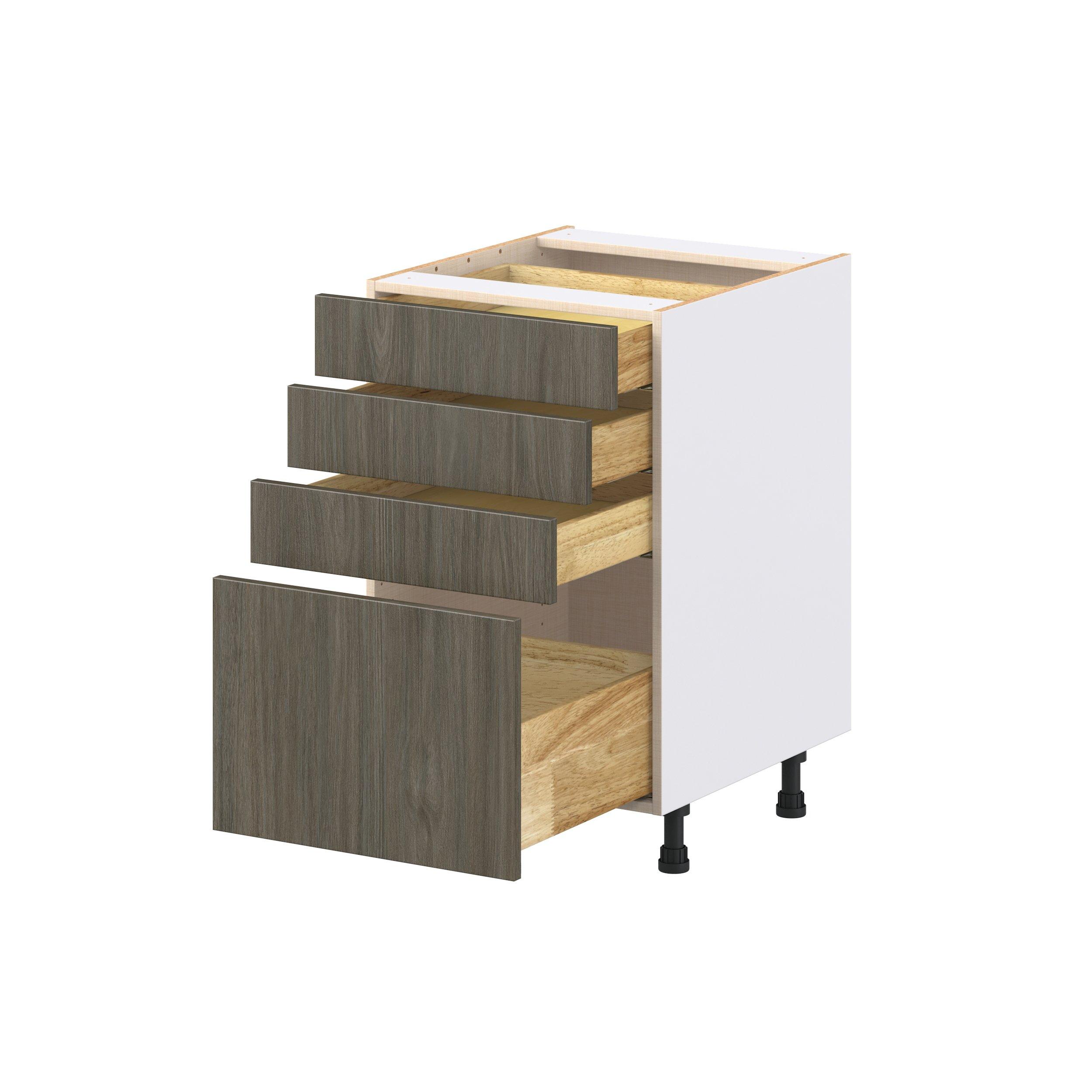 Glenwood 21 in. Burnt Walnut Drawer Base Cabinet