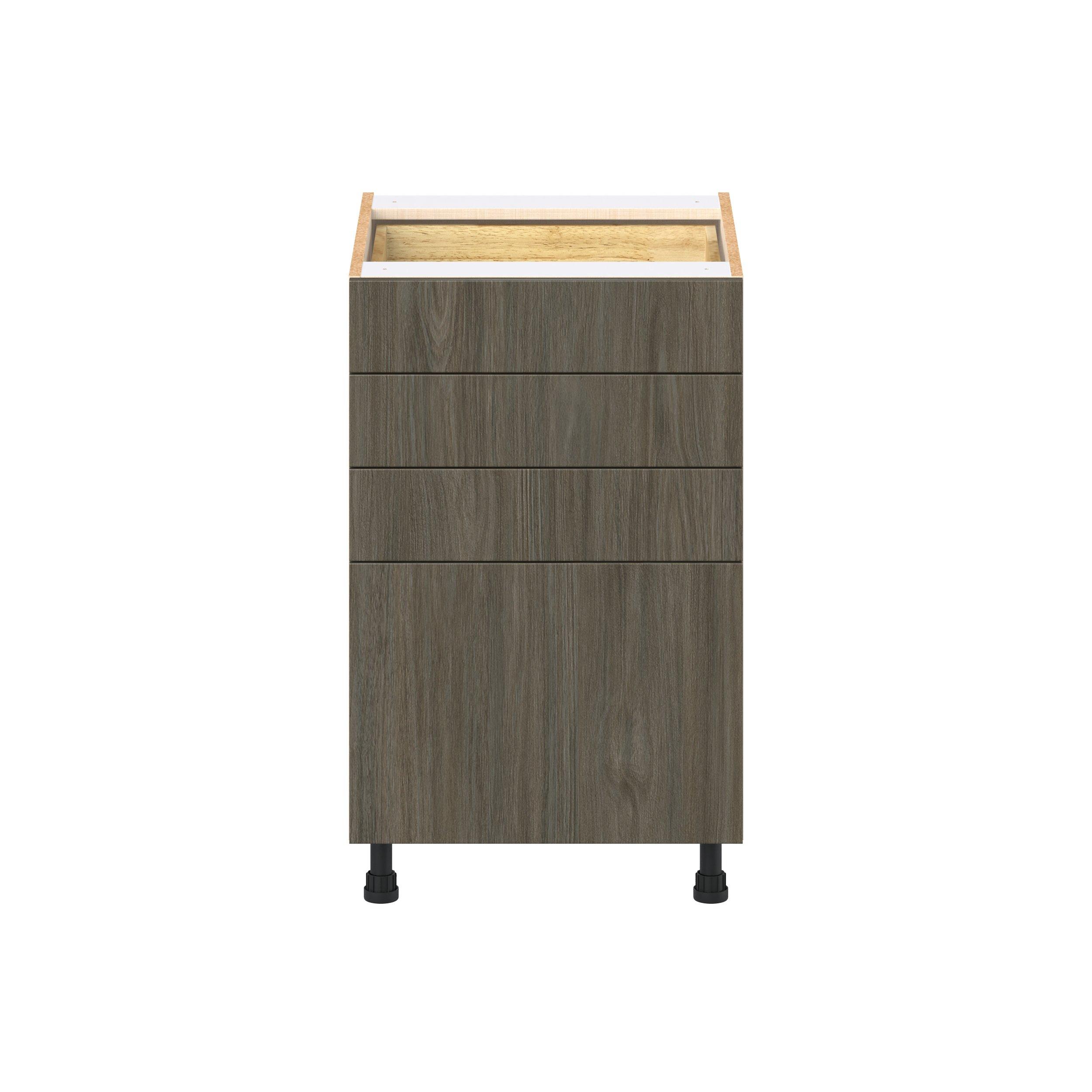 Glenwood 21 in. Burnt Walnut Drawer Base Cabinet