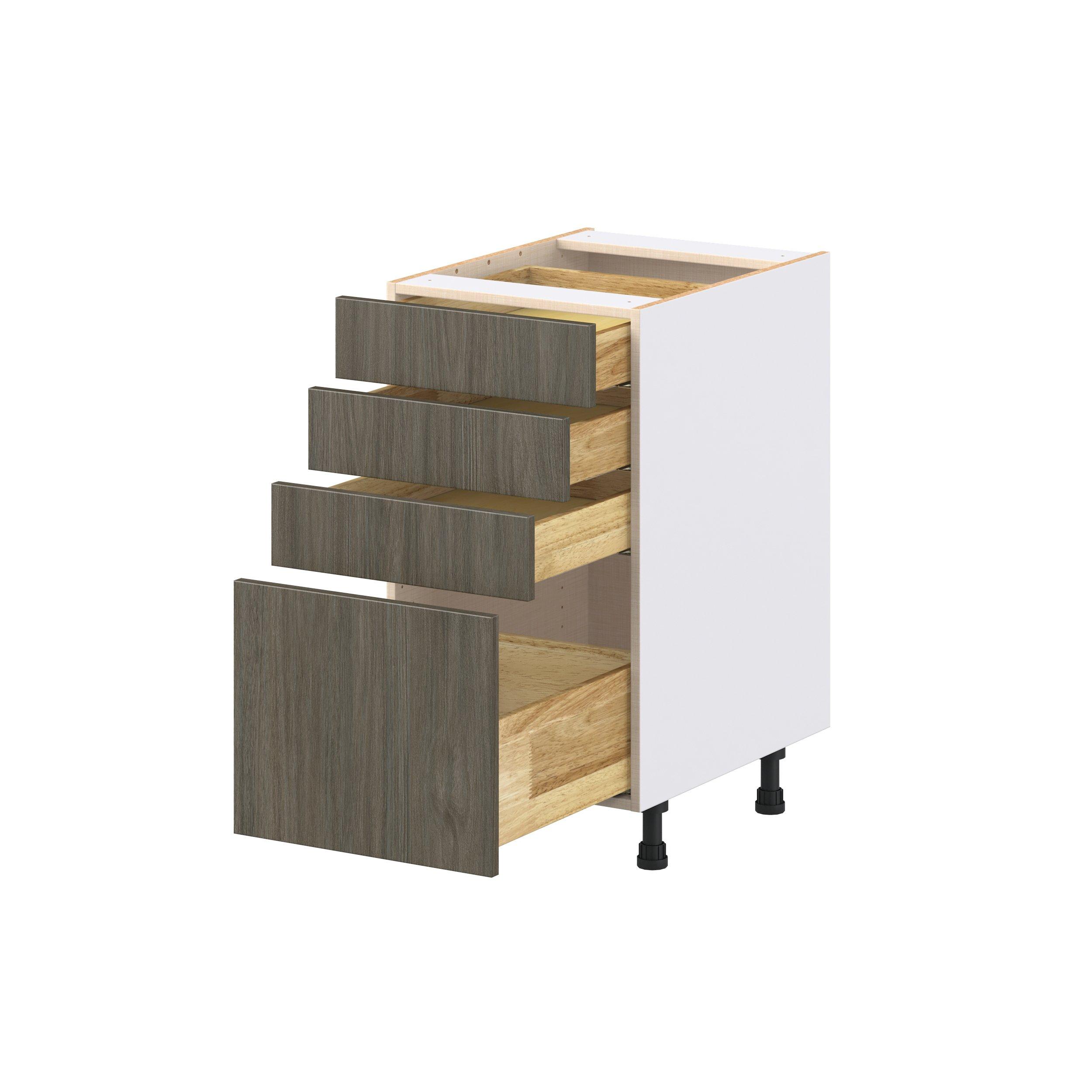 Glenwood 18 in. Burnt Walnut Drawer Base Cabinet