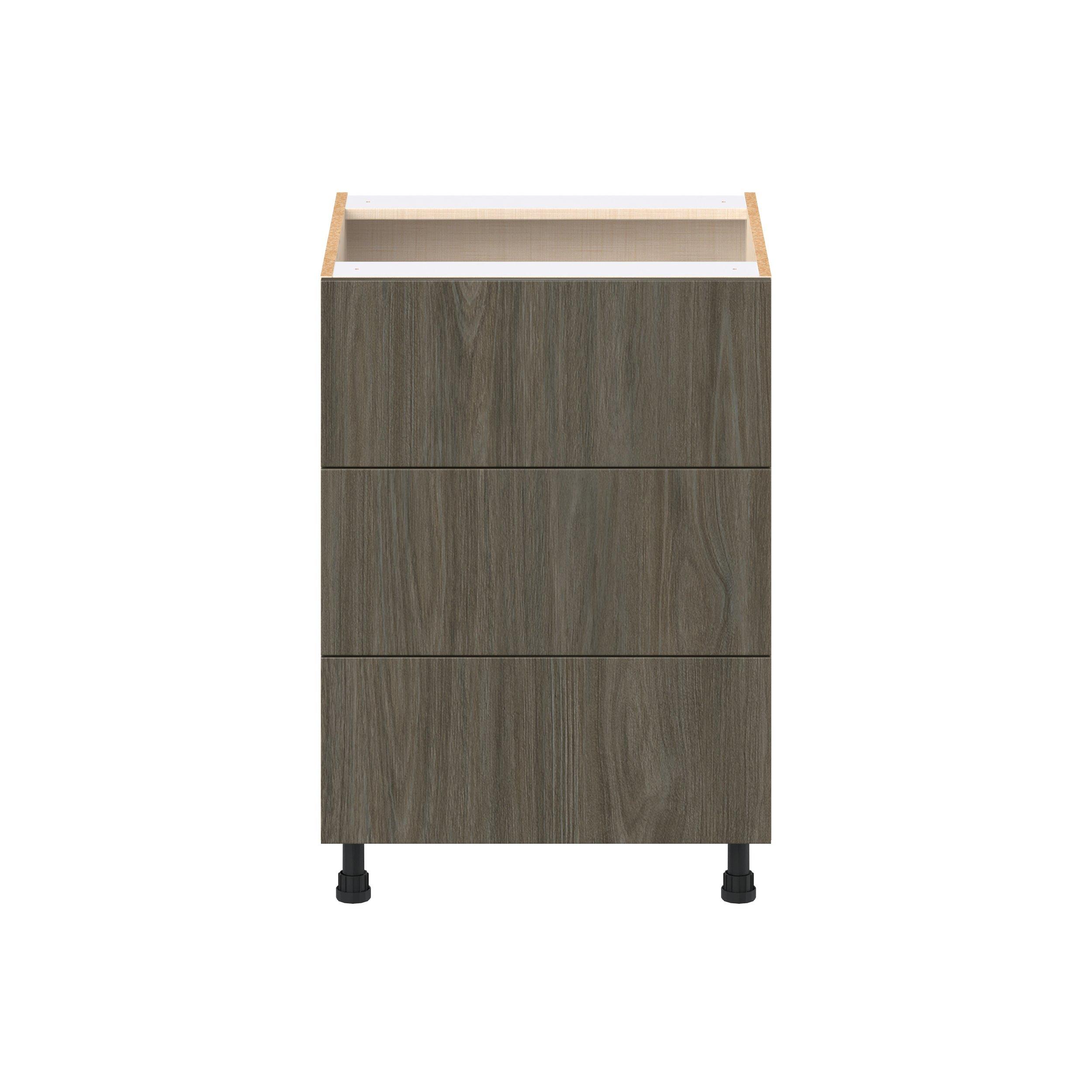 Glenwood 24 in. Burnt Walnut Drawer Base Cabinet