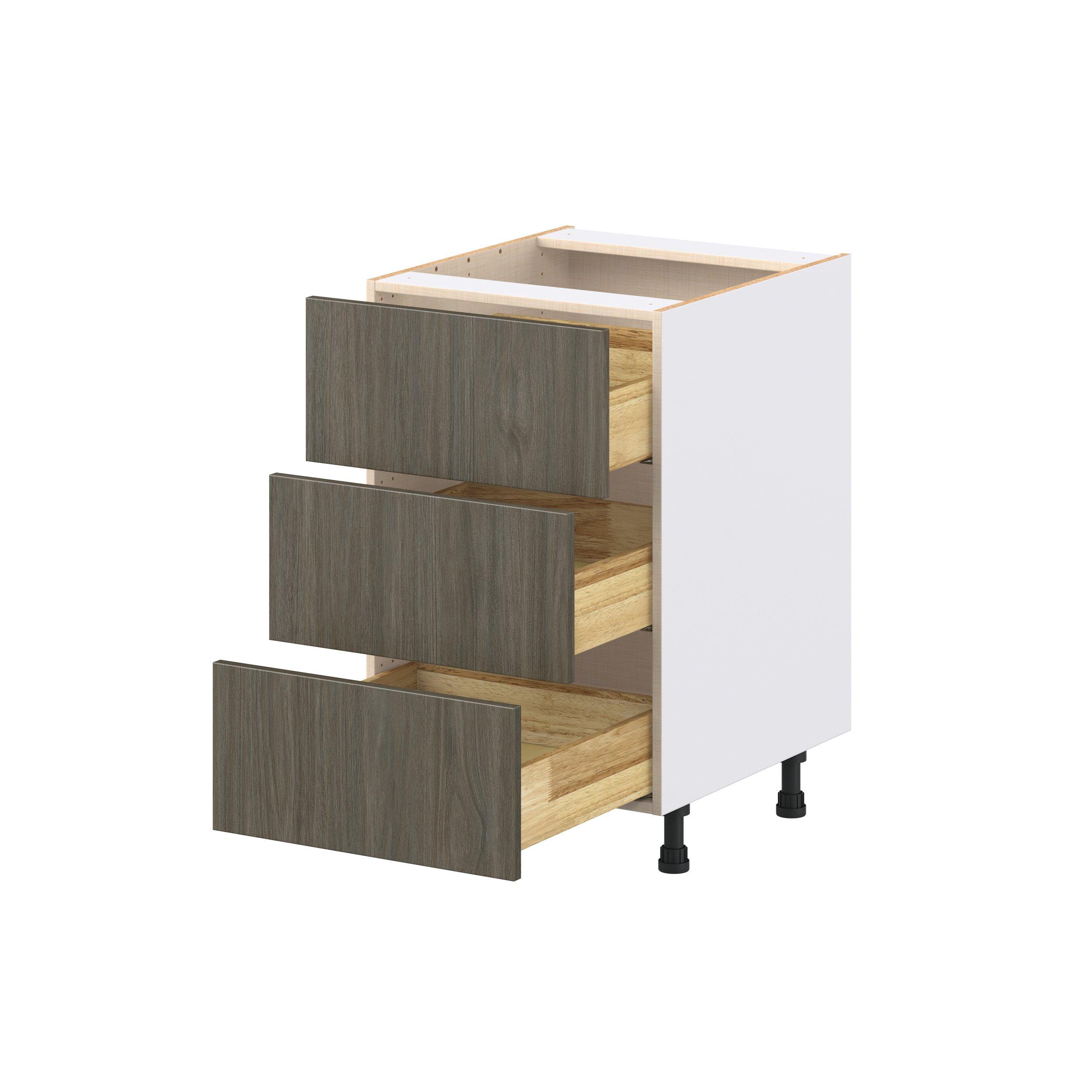 Glenwood 21 in. Burnt Walnut Drawer Base Cabinet