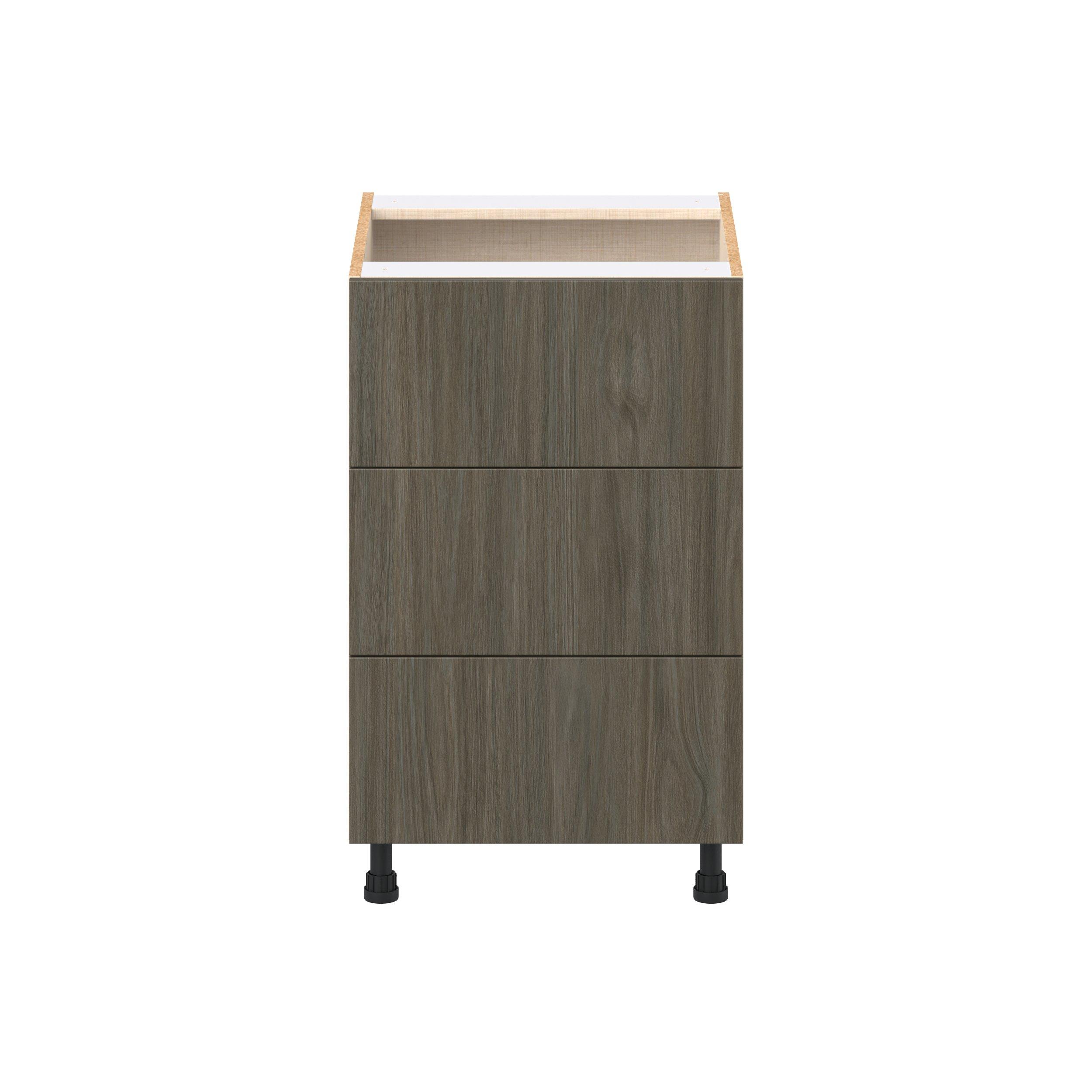 Glenwood 21 in. Burnt Walnut Drawer Base Cabinet