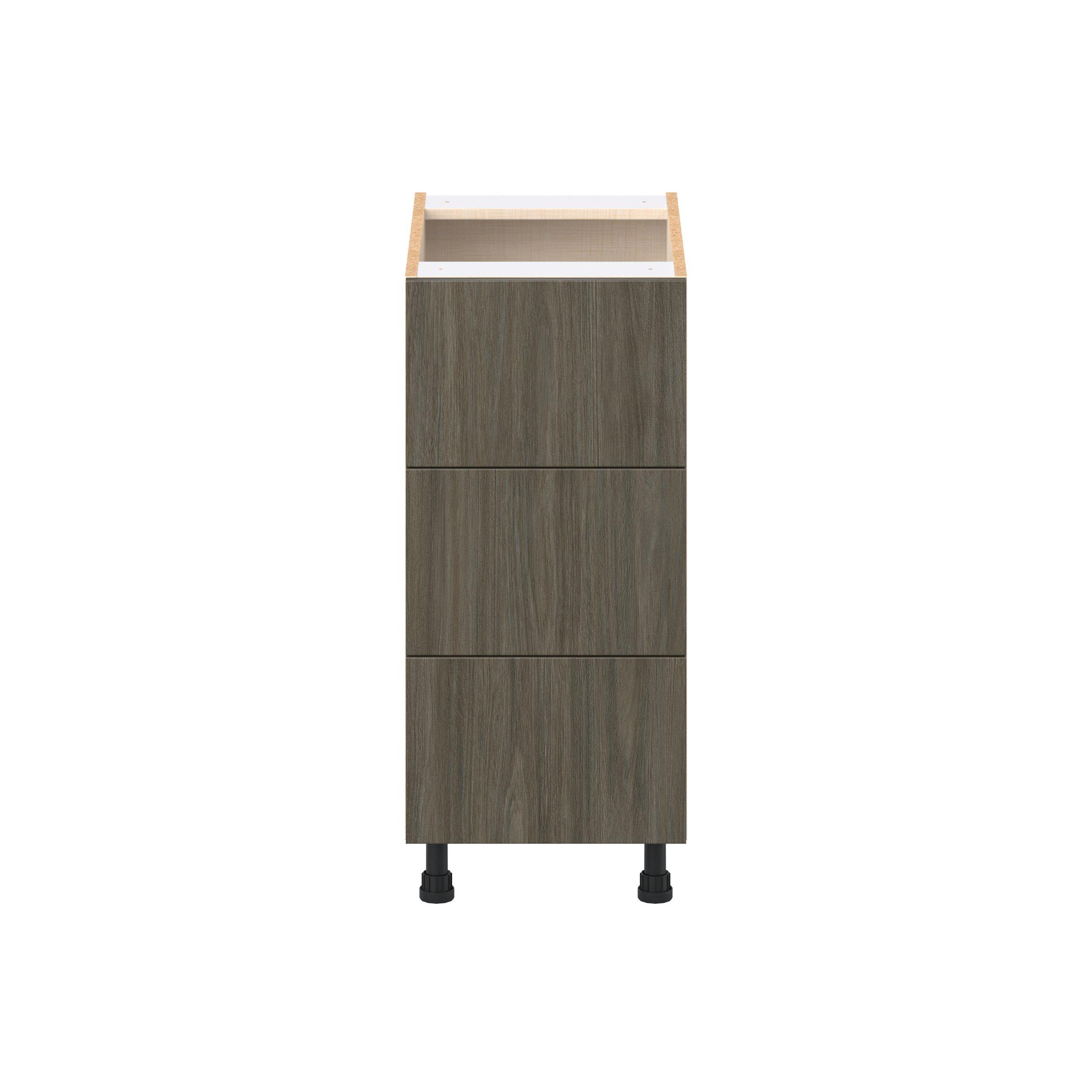 Glenwood 15 in. Burnt Walnut Drawer Base Cabinet