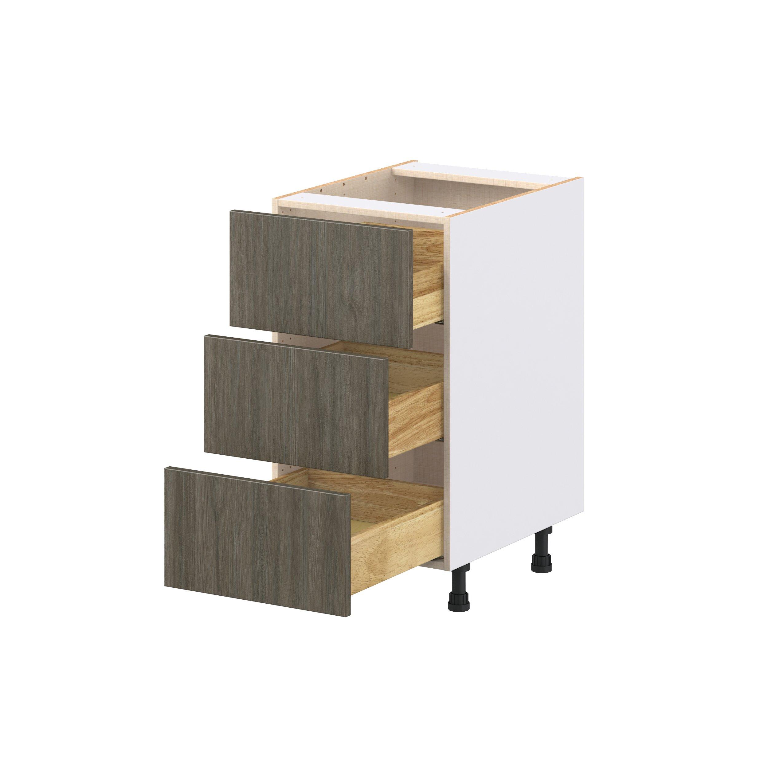 Glenwood 18 in. Burnt Walnut Drawer Base Cabinet