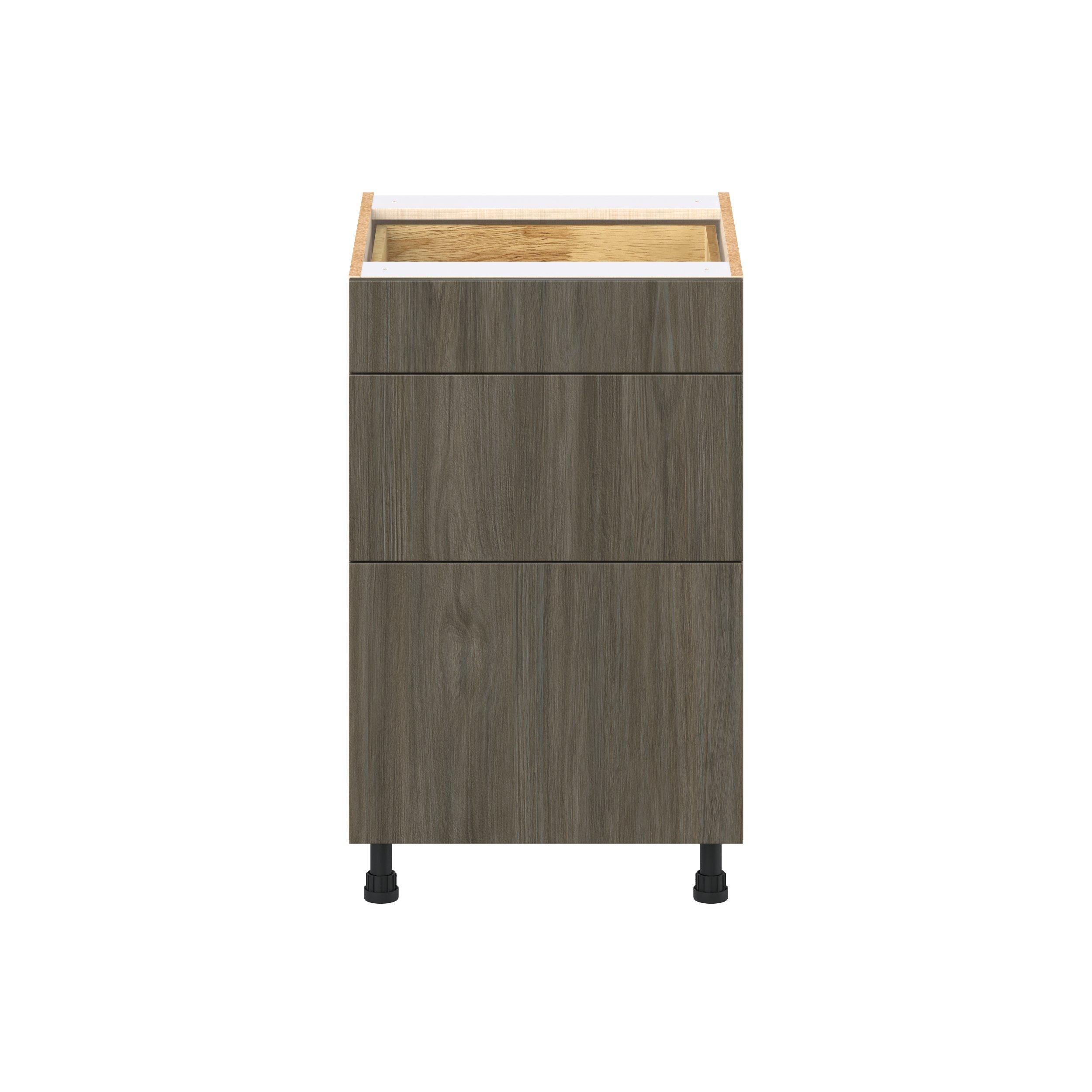 Glenwood 21 in. Burnt Walnut Drawer Base Cabinet