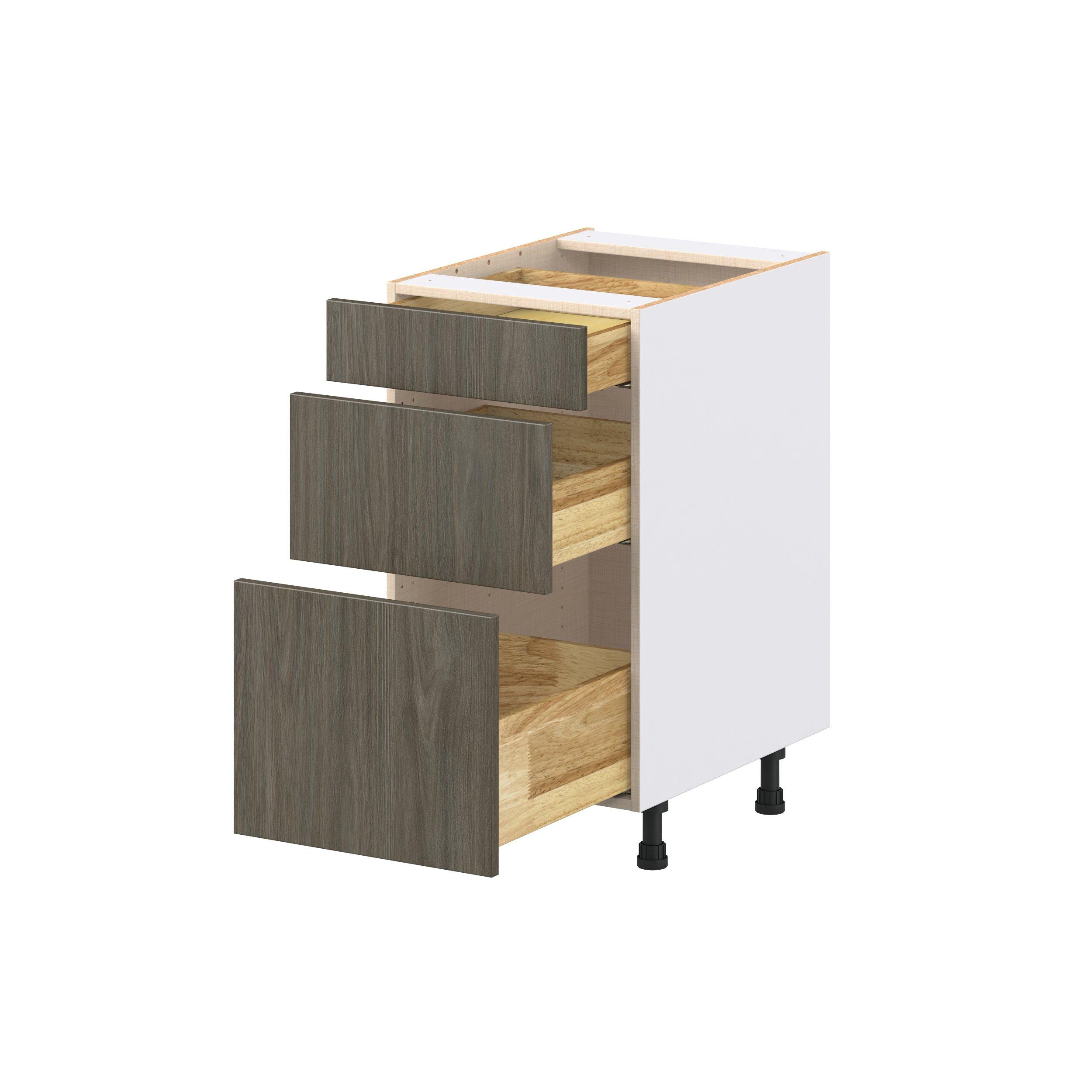 Glenwood 18 in. Burnt Walnut Drawer Base Cabinet