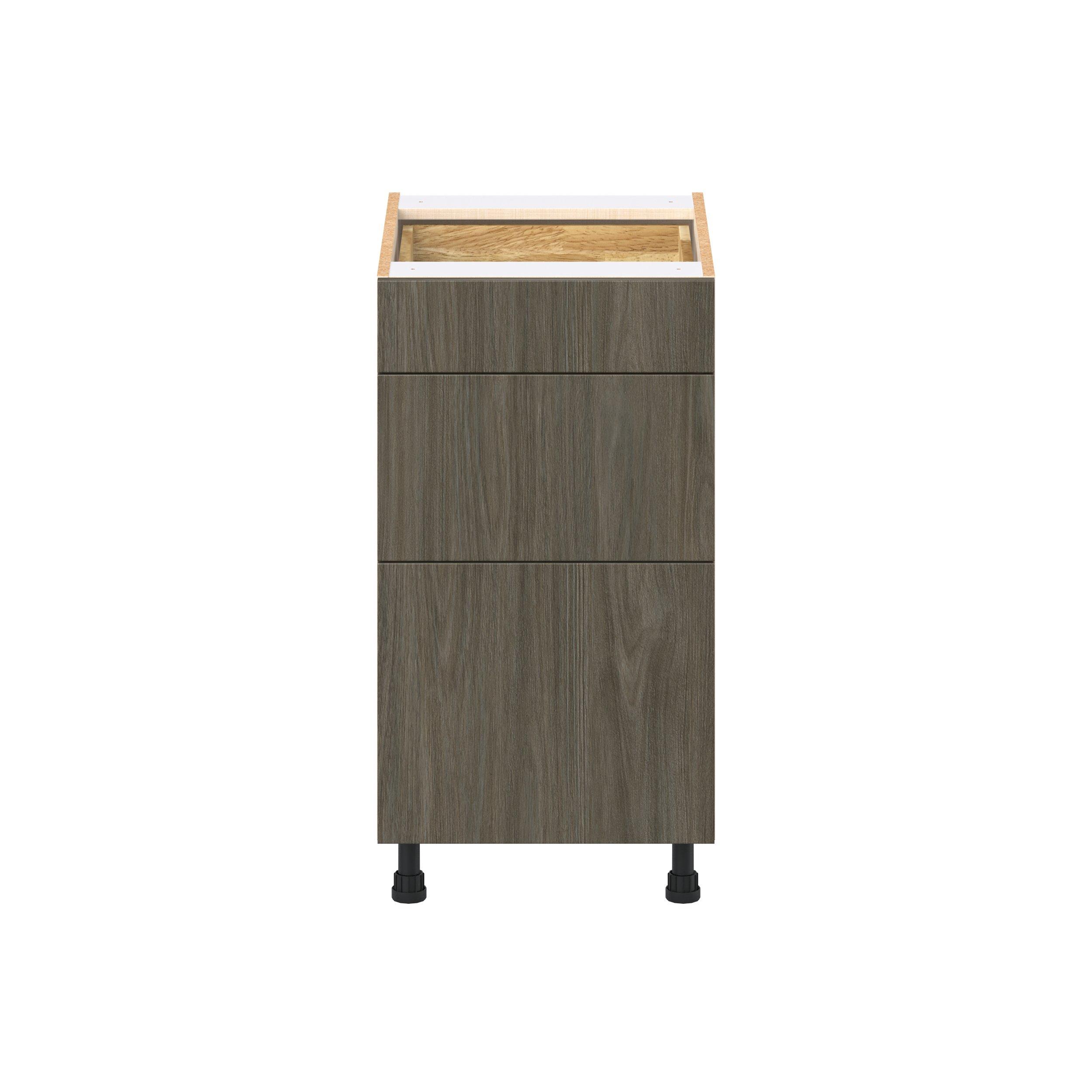 Glenwood 18 in. Burnt Walnut Drawer Base Cabinet