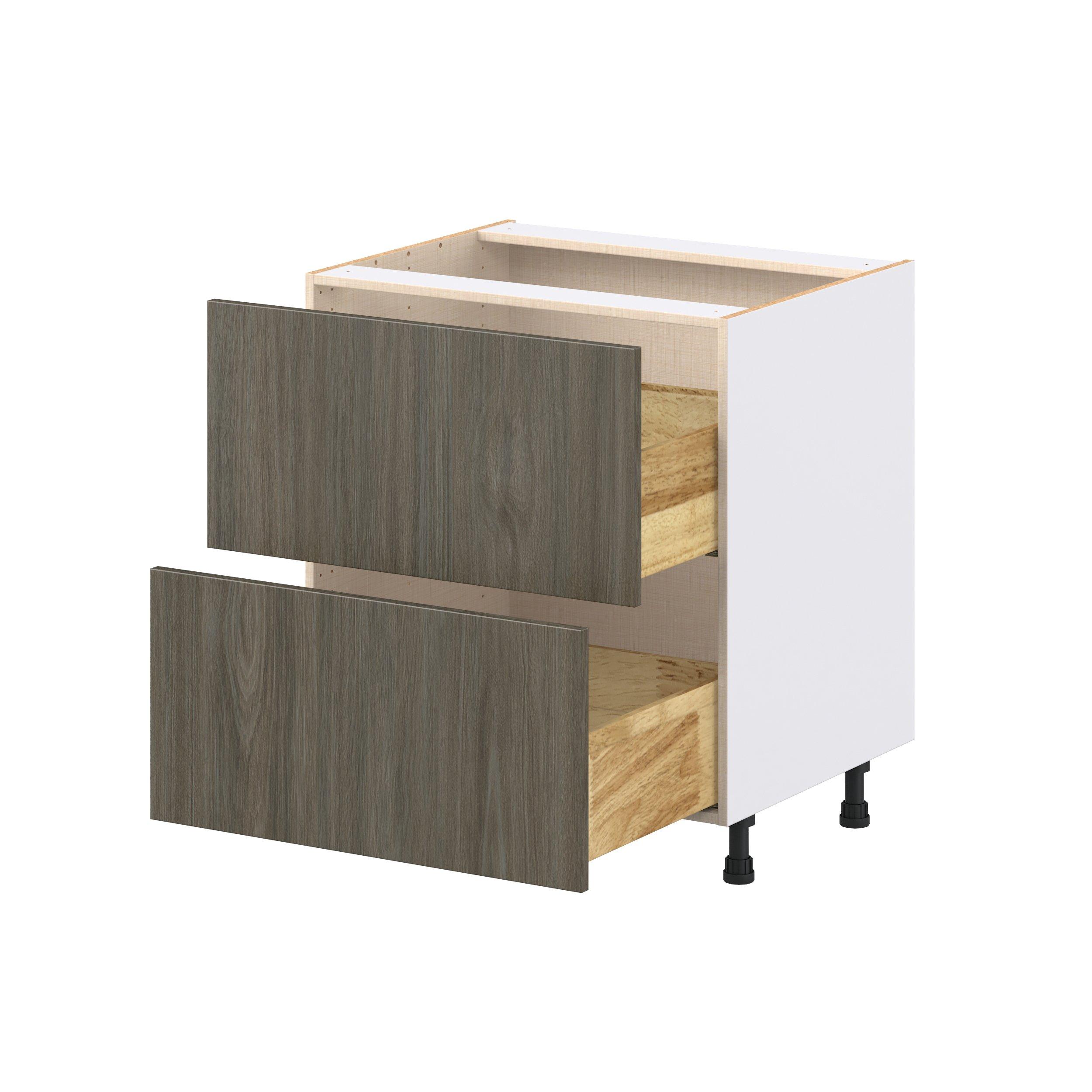 Glenwood 30 in. Burnt Walnut Drawer Base Cabinet