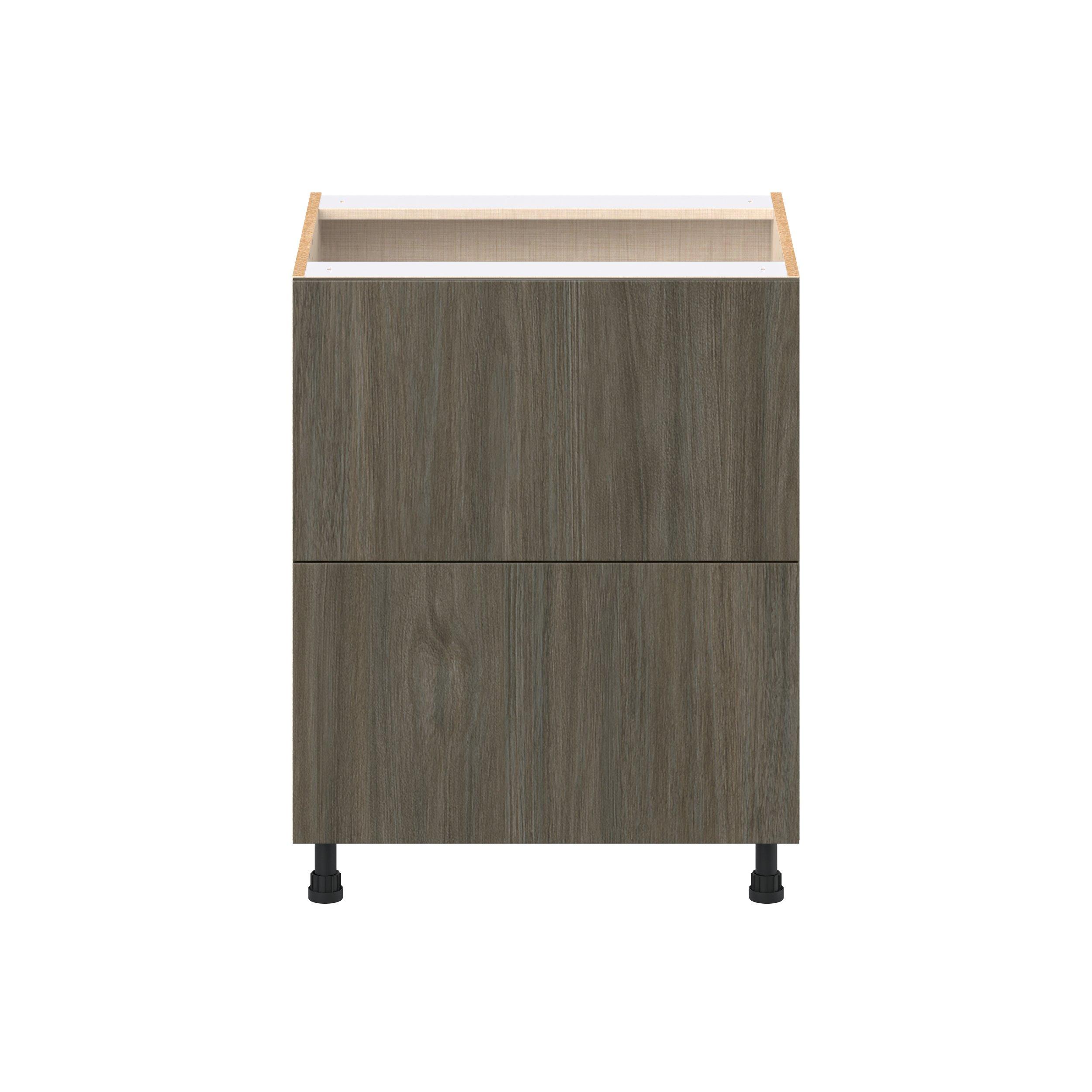 Glenwood 27 in. Burnt Walnut Drawer Base Cabinet
