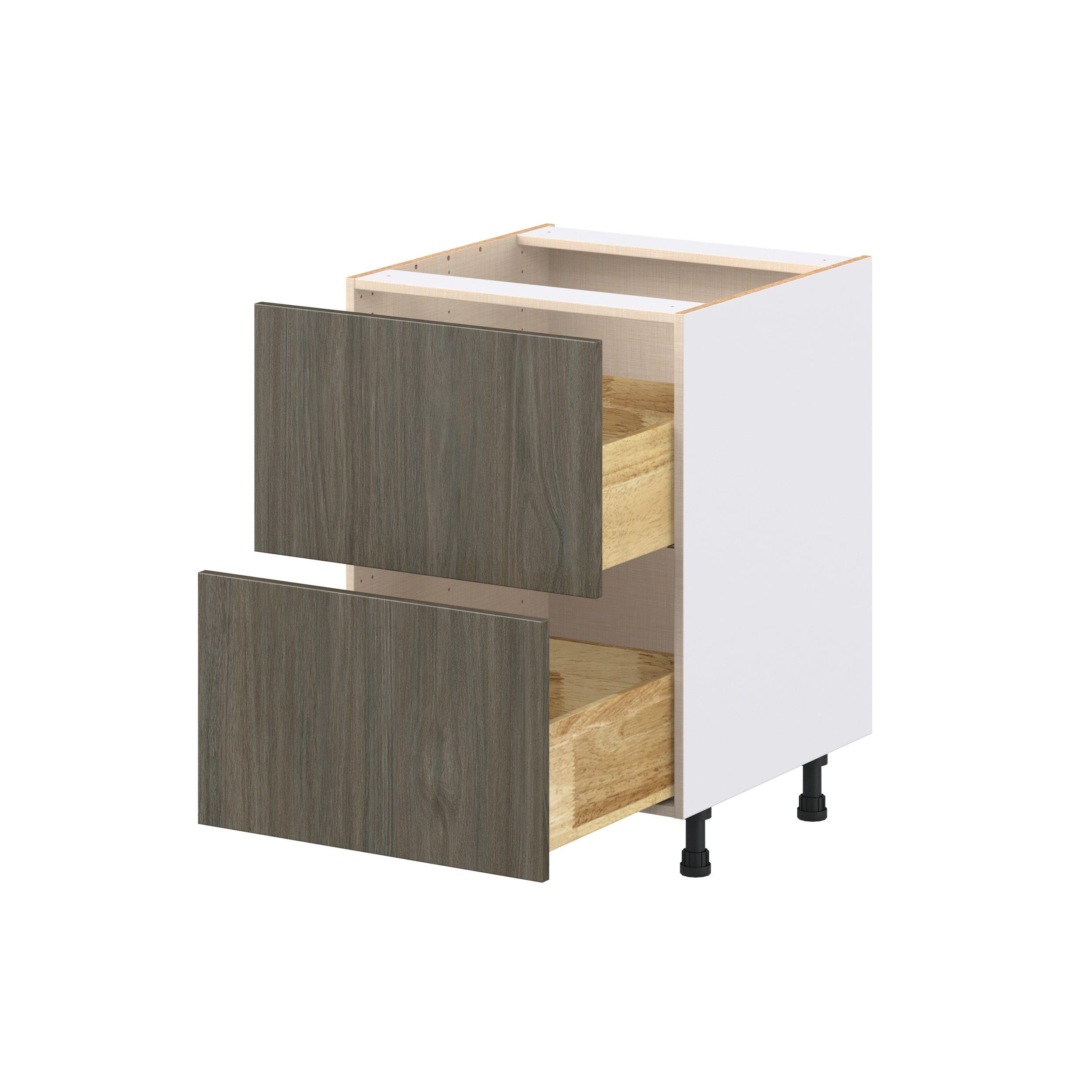 Glenwood 24 in. Burnt Walnut Drawer Base Cabinet