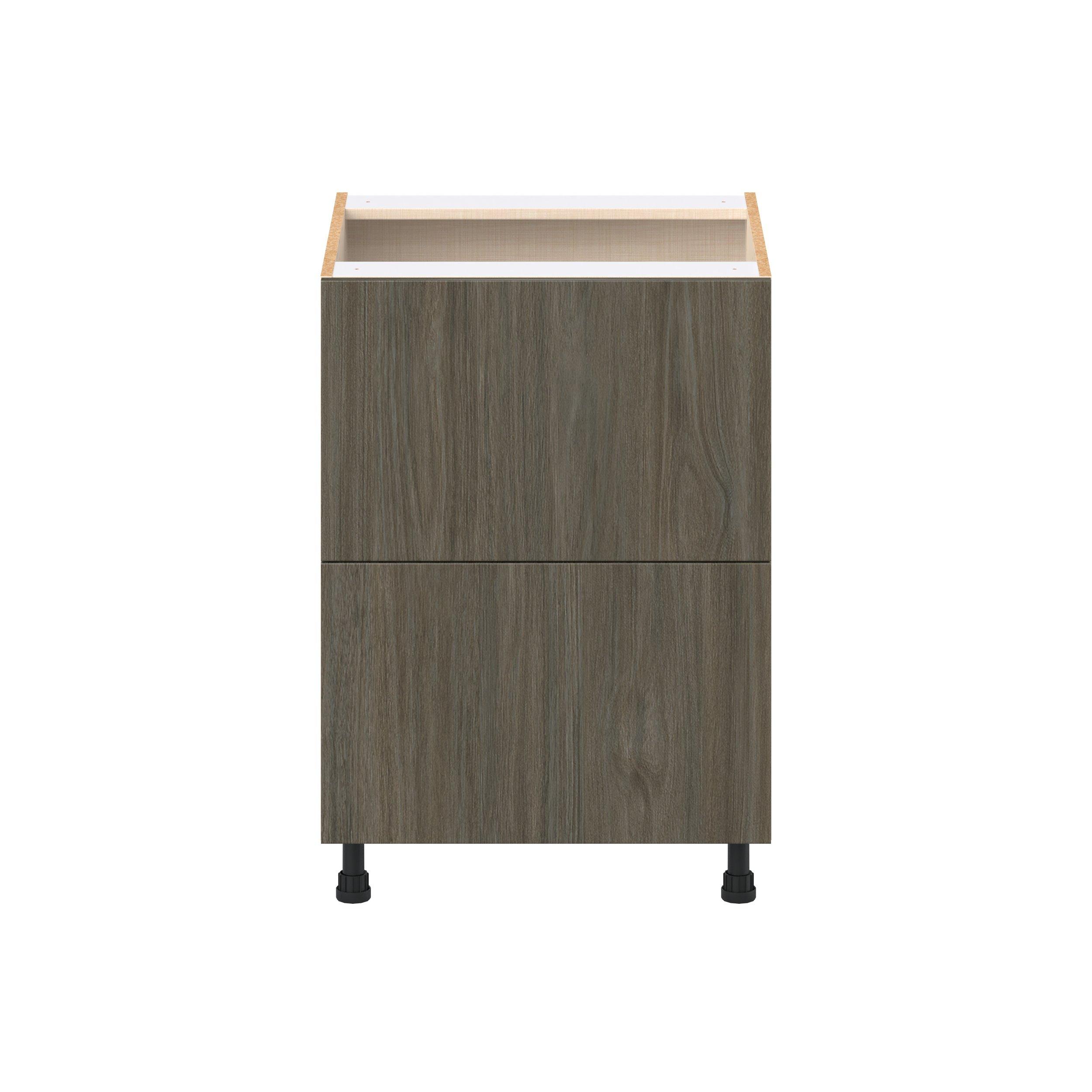 Glenwood 24 in. Burnt Walnut Drawer Base Cabinet