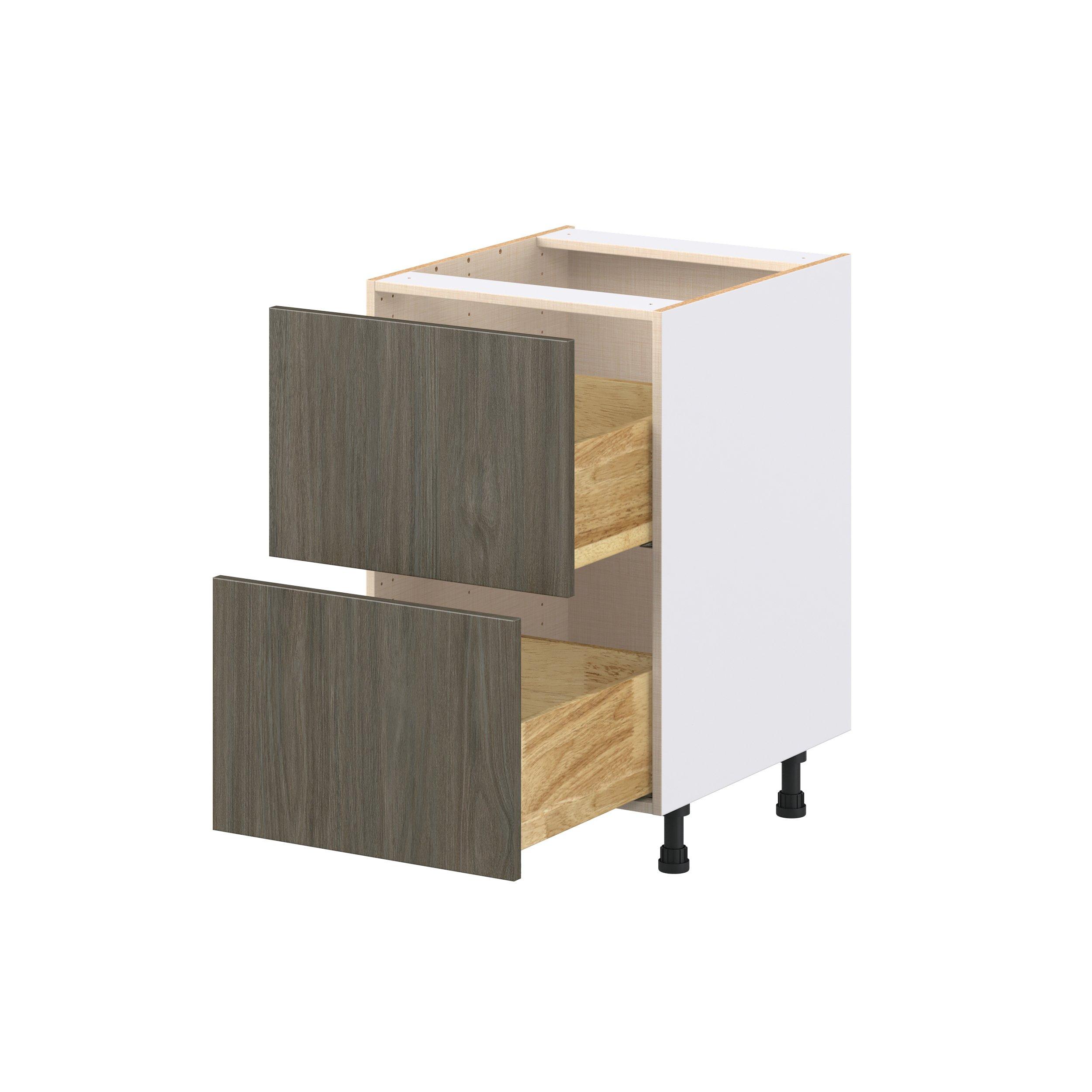 Glenwood 21 in. Burnt Walnut Drawer Base Cabinet