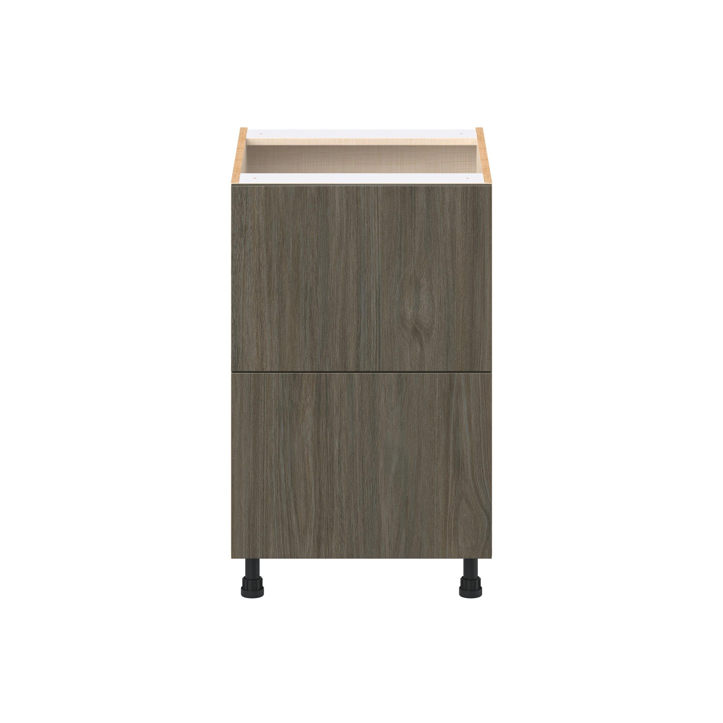 Glenwood 21 in. Burnt Walnut Drawer Base Cabinet
