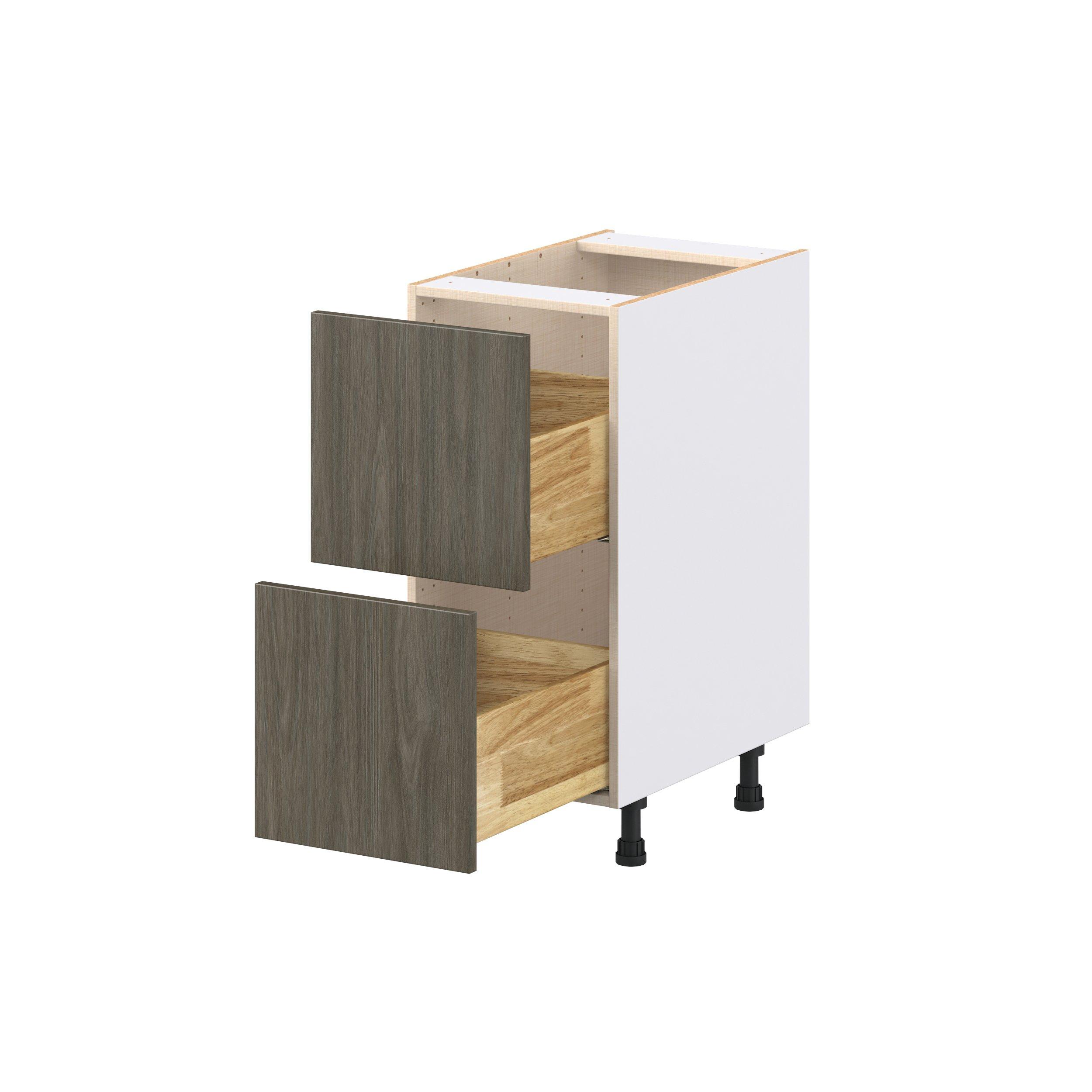 Glenwood 15 in. Burnt Walnut Drawer Base Cabinet