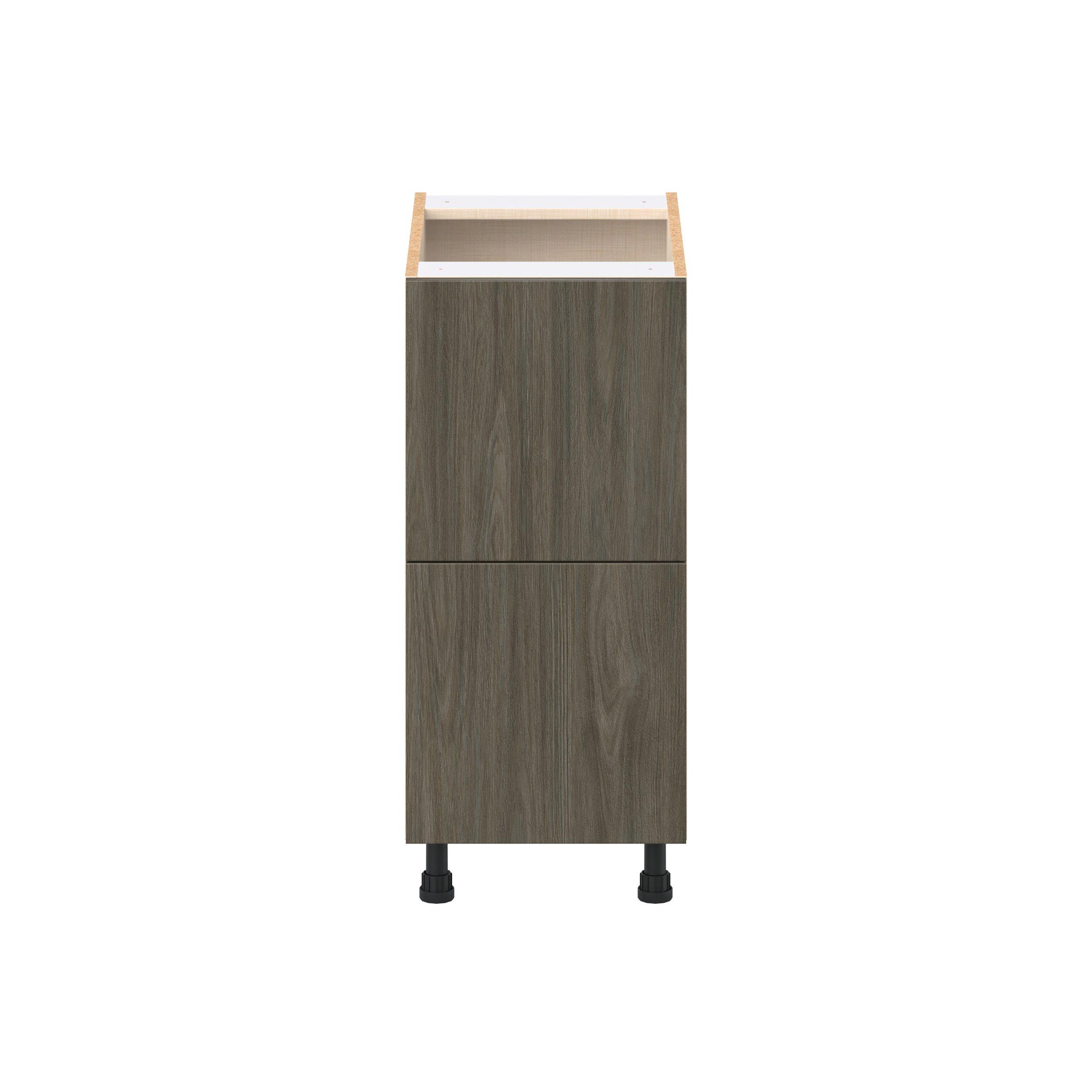 Glenwood 15 in. Burnt Walnut Drawer Base Cabinet