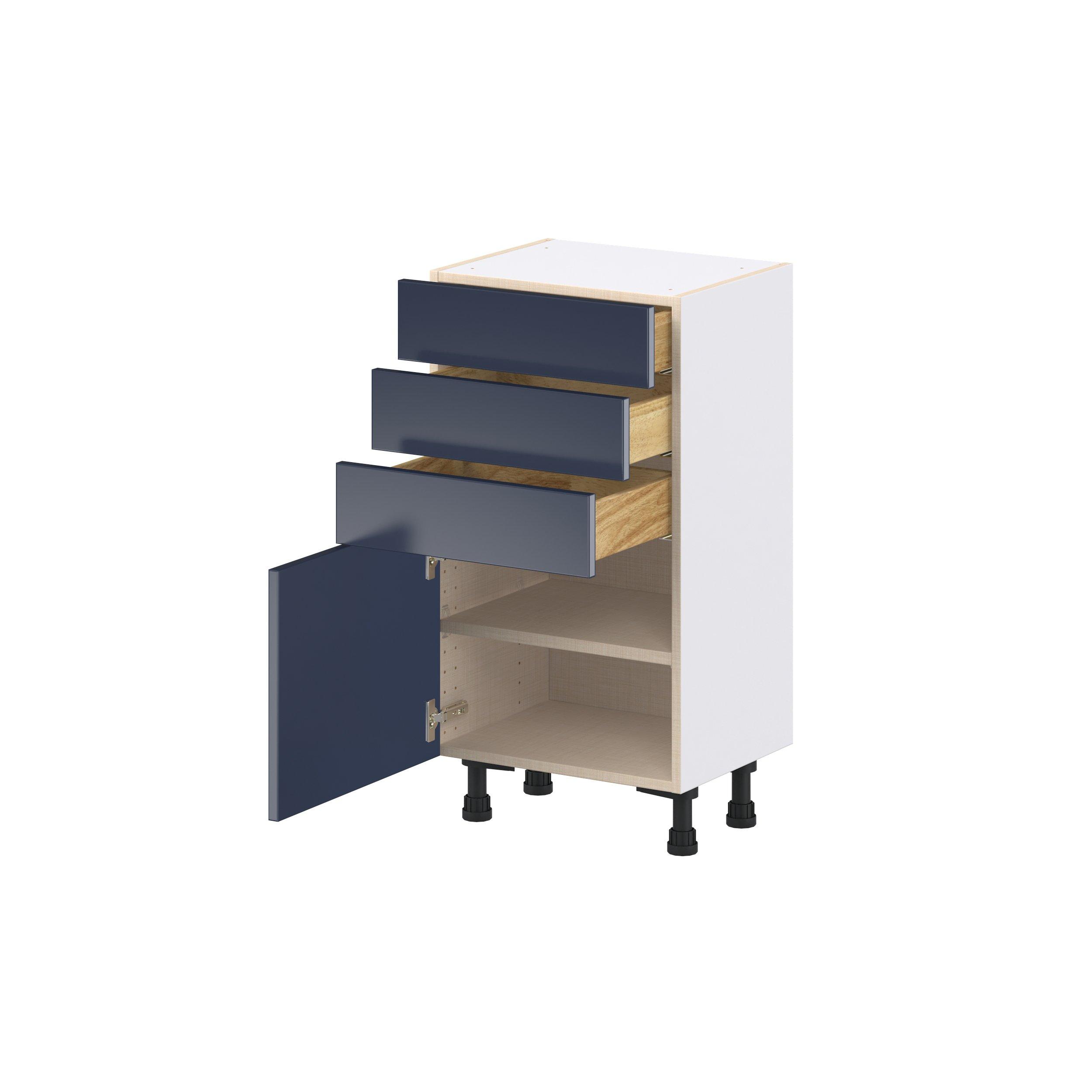 Peachtree 18 in. Painted Midnight Blue Shallow Base Cabinet