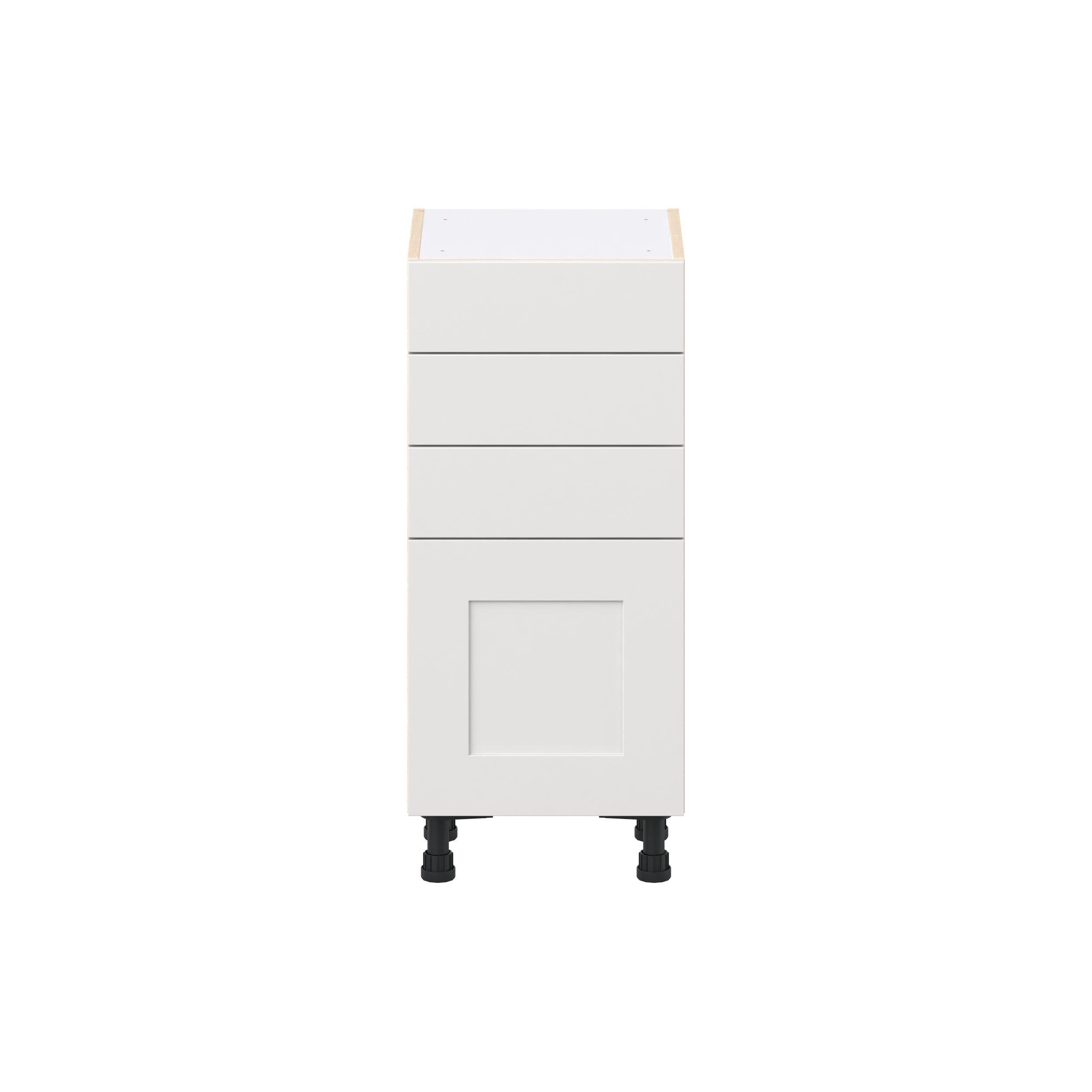 Candler 1 Door 3  Drawer Shallow Base Door and Drawer Cabinet