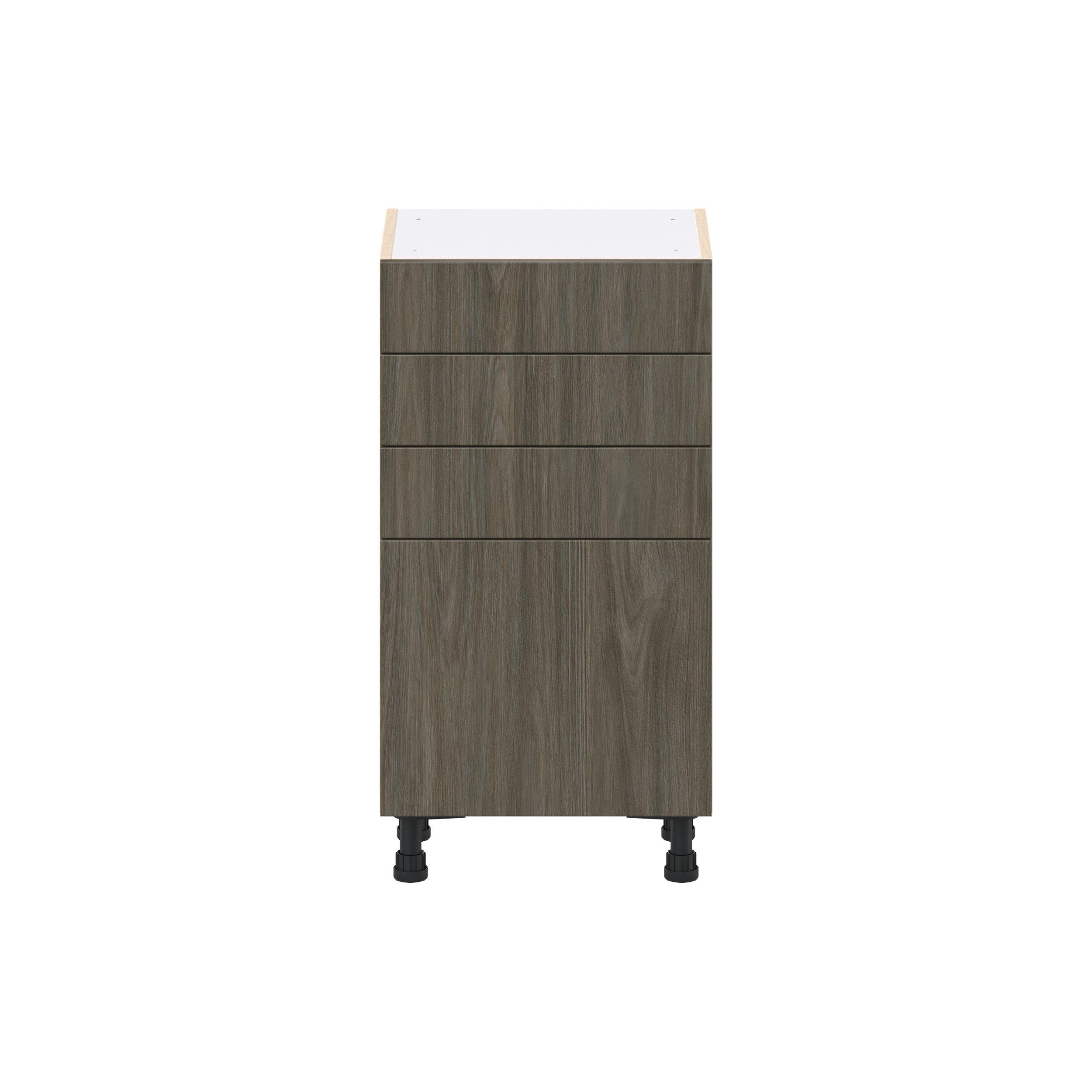 Glenwood 18 in. Burnt Walnut Shallow Base Cabinet