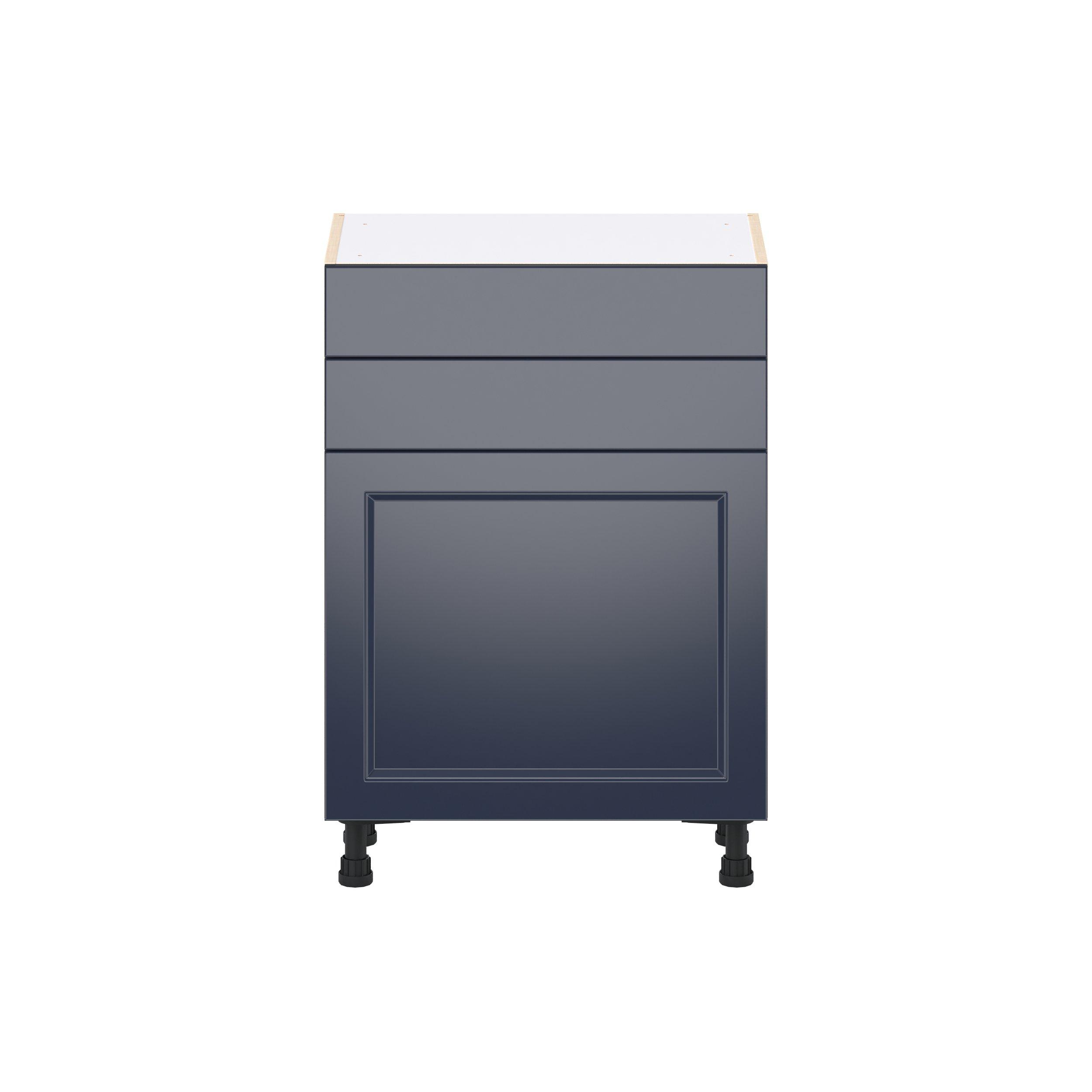 Peachtree 24 in. Painted Midnight Blue Shallow Base Cabinet