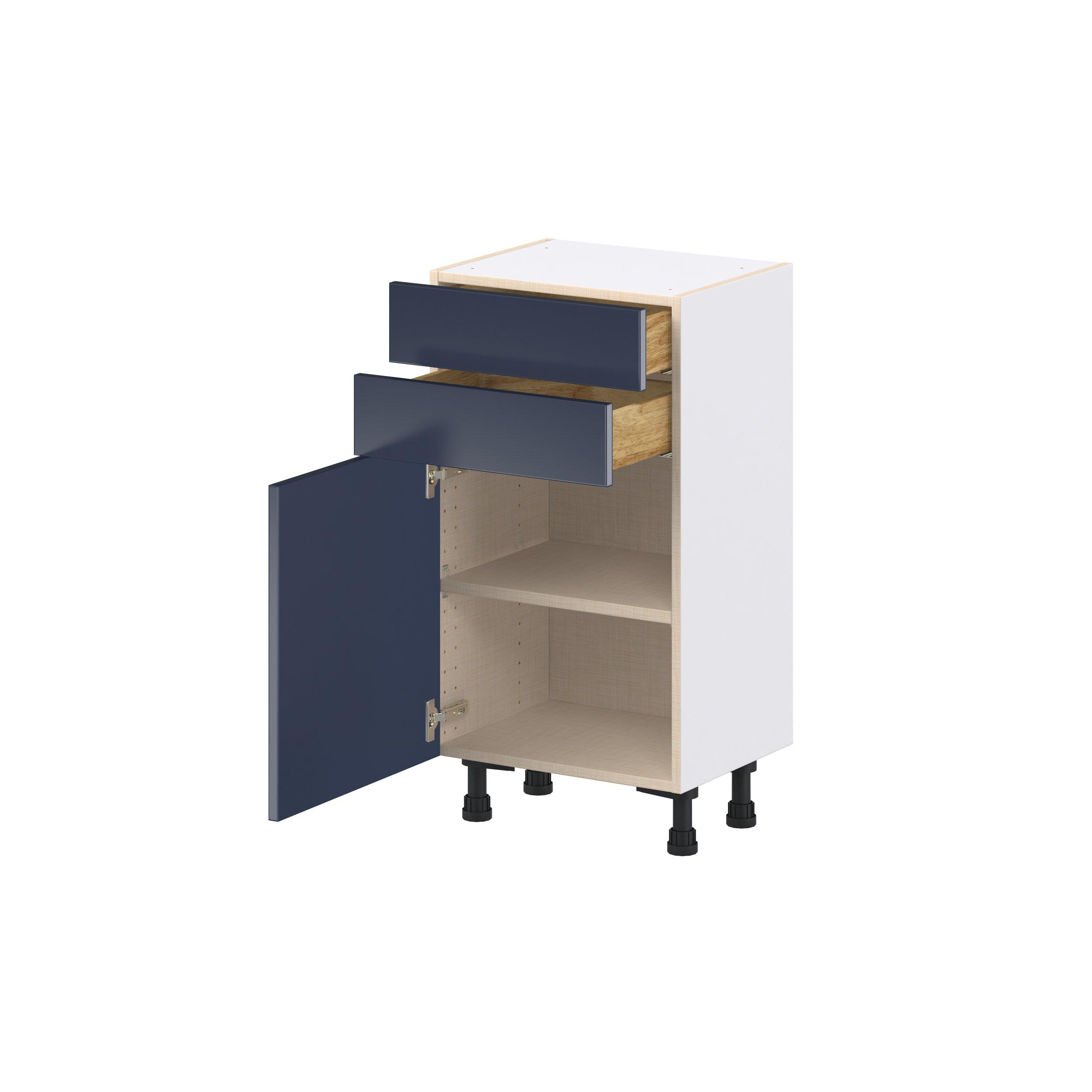 Peachtree 18 in. Painted Midnight Blue Shallow Base Cabinet