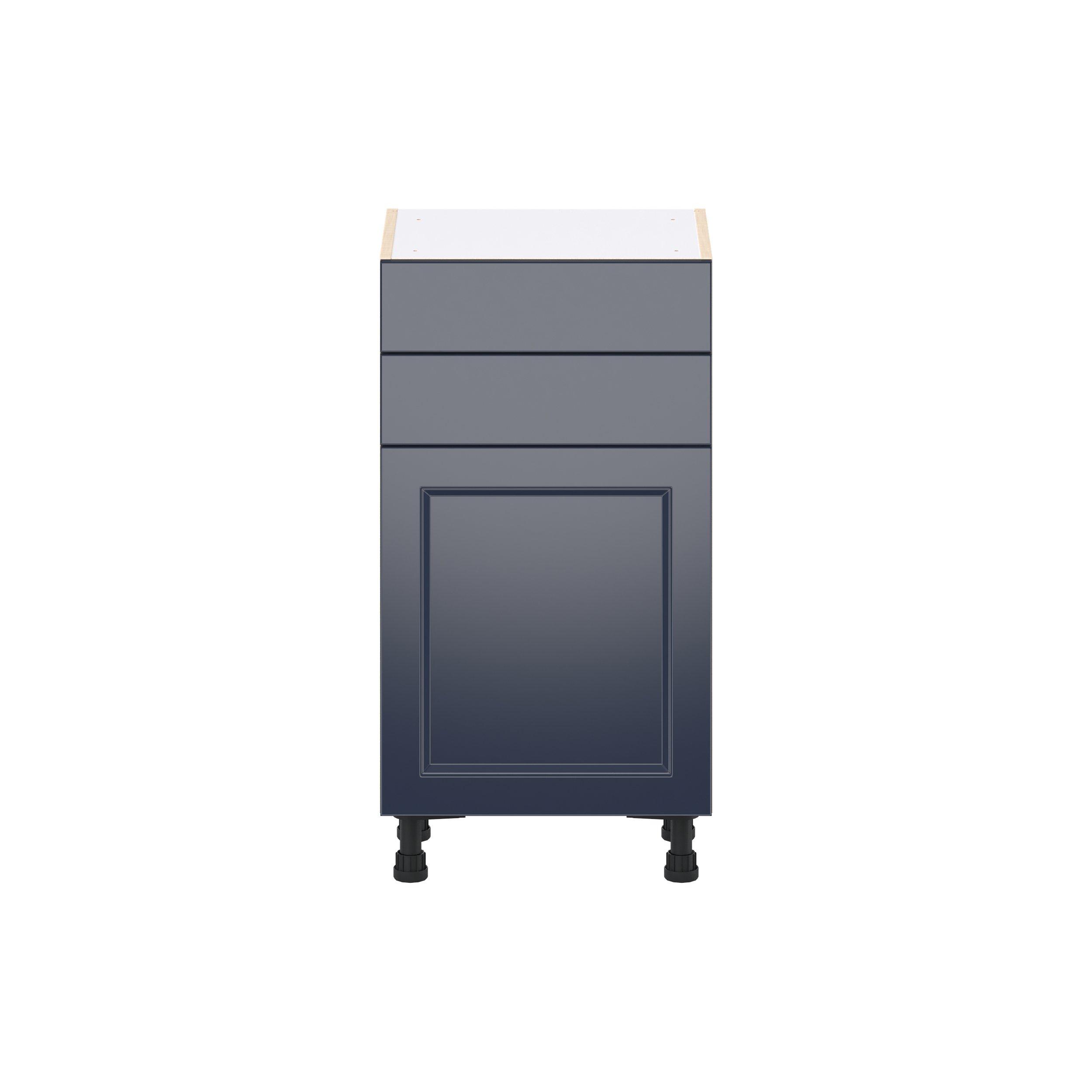 Peachtree 18 in. Painted Midnight Blue Shallow Base Cabinet
