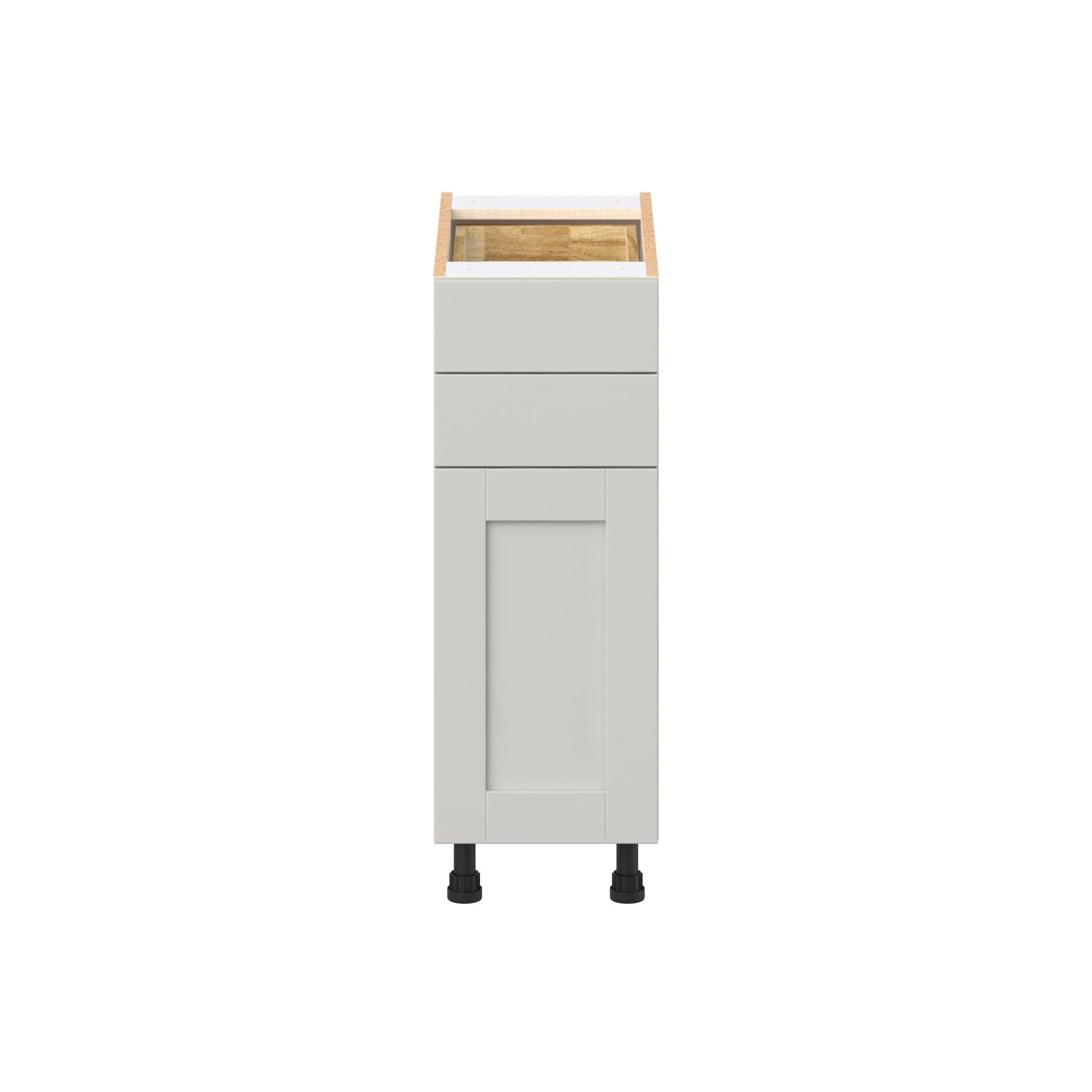 Summerhill 24 in. Light Gray Door and Drawer Base Cabinet