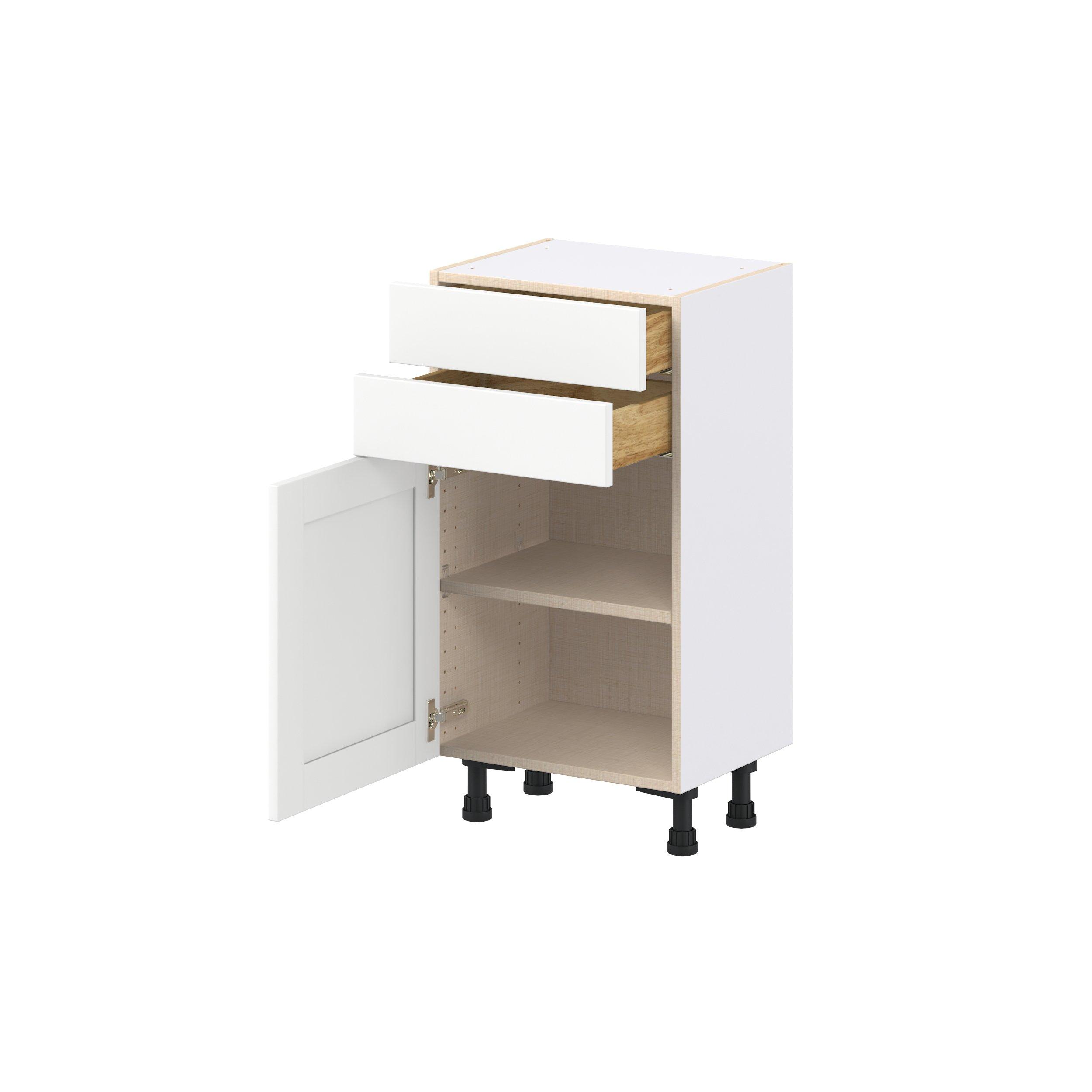 Summerhill 18 in. Bright White Shallow Base Cabinet