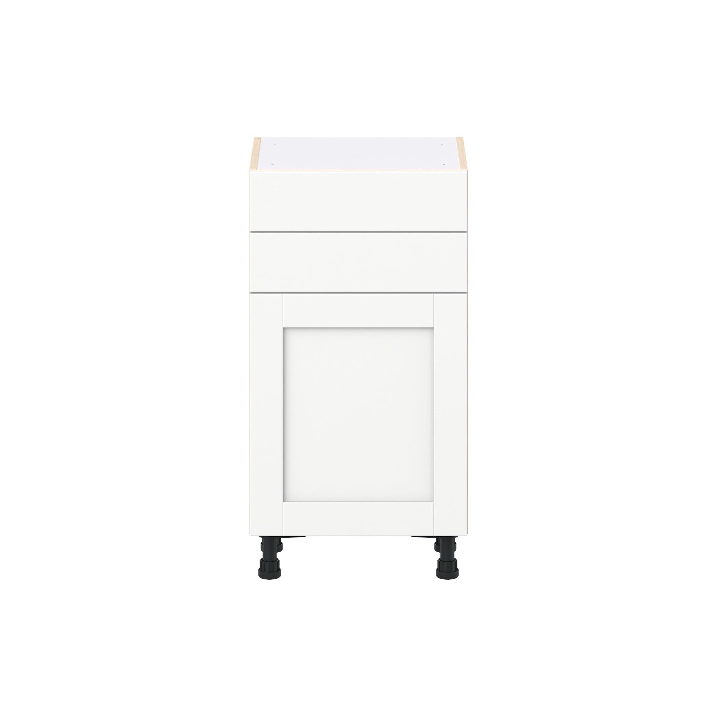 Summerhill 18 in. Bright White Shallow Base Cabinet