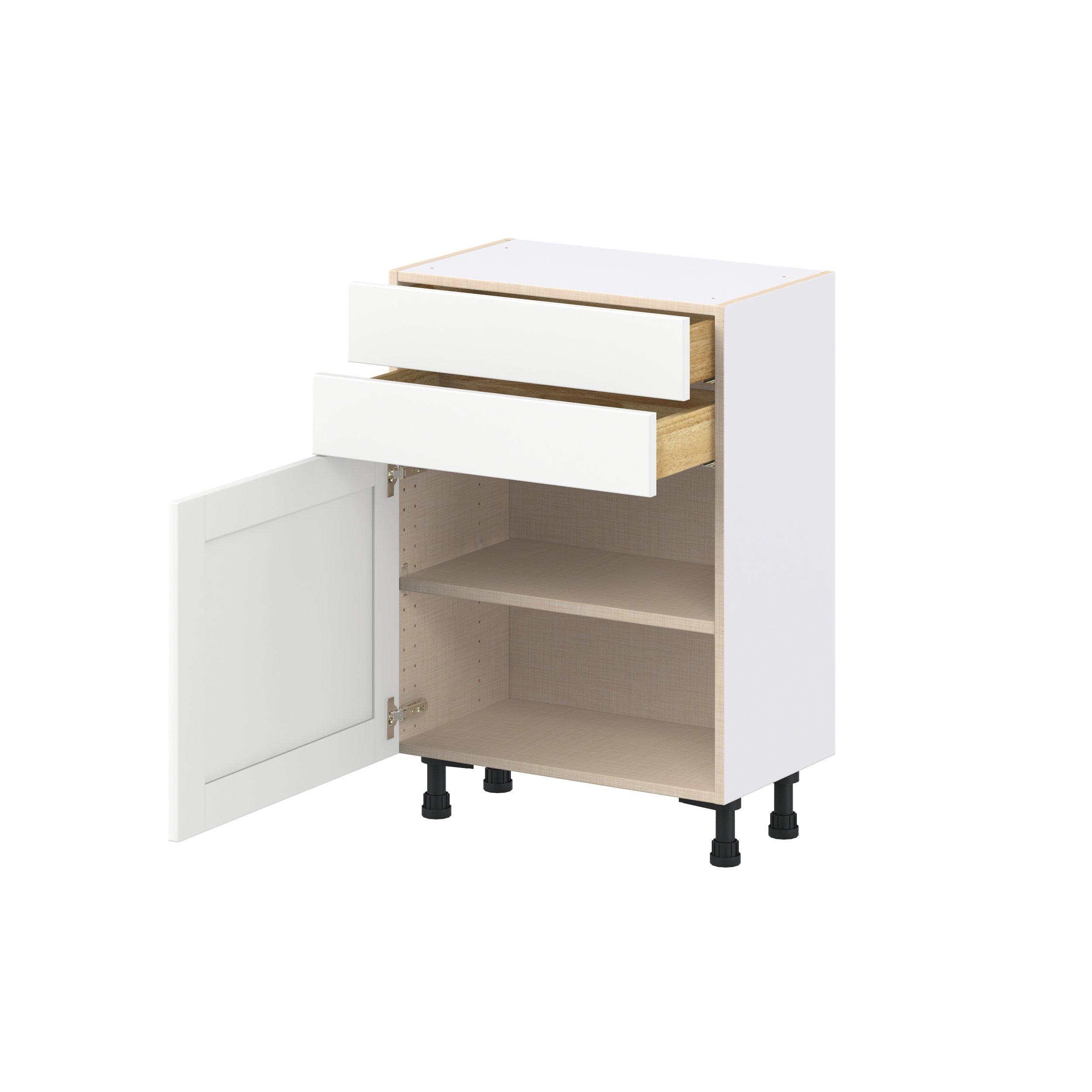 Summerhill 1 Door 2 Drawer Shallow Base Door and Drawer Cabinet