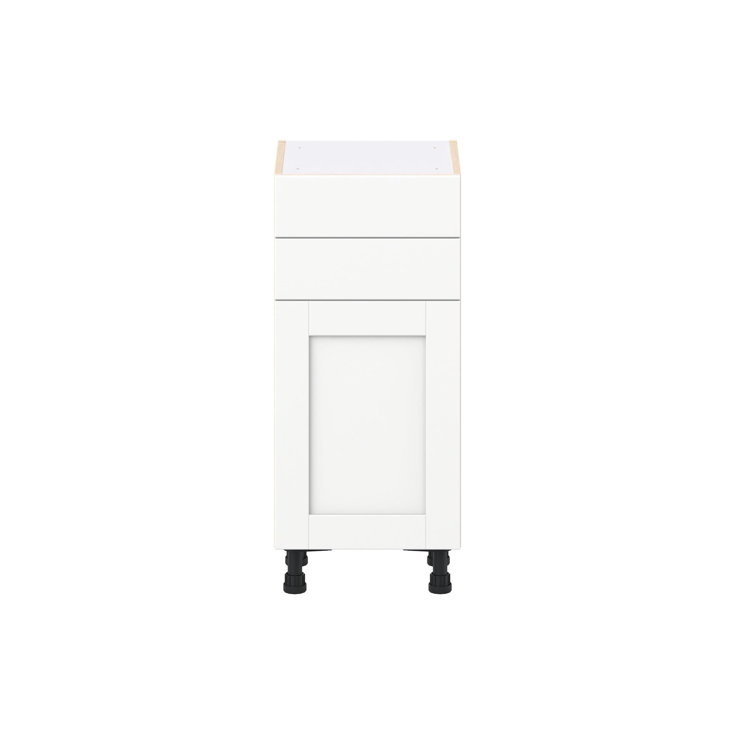 Summerhill 15 in. Bright White Shallow Base Cabinet