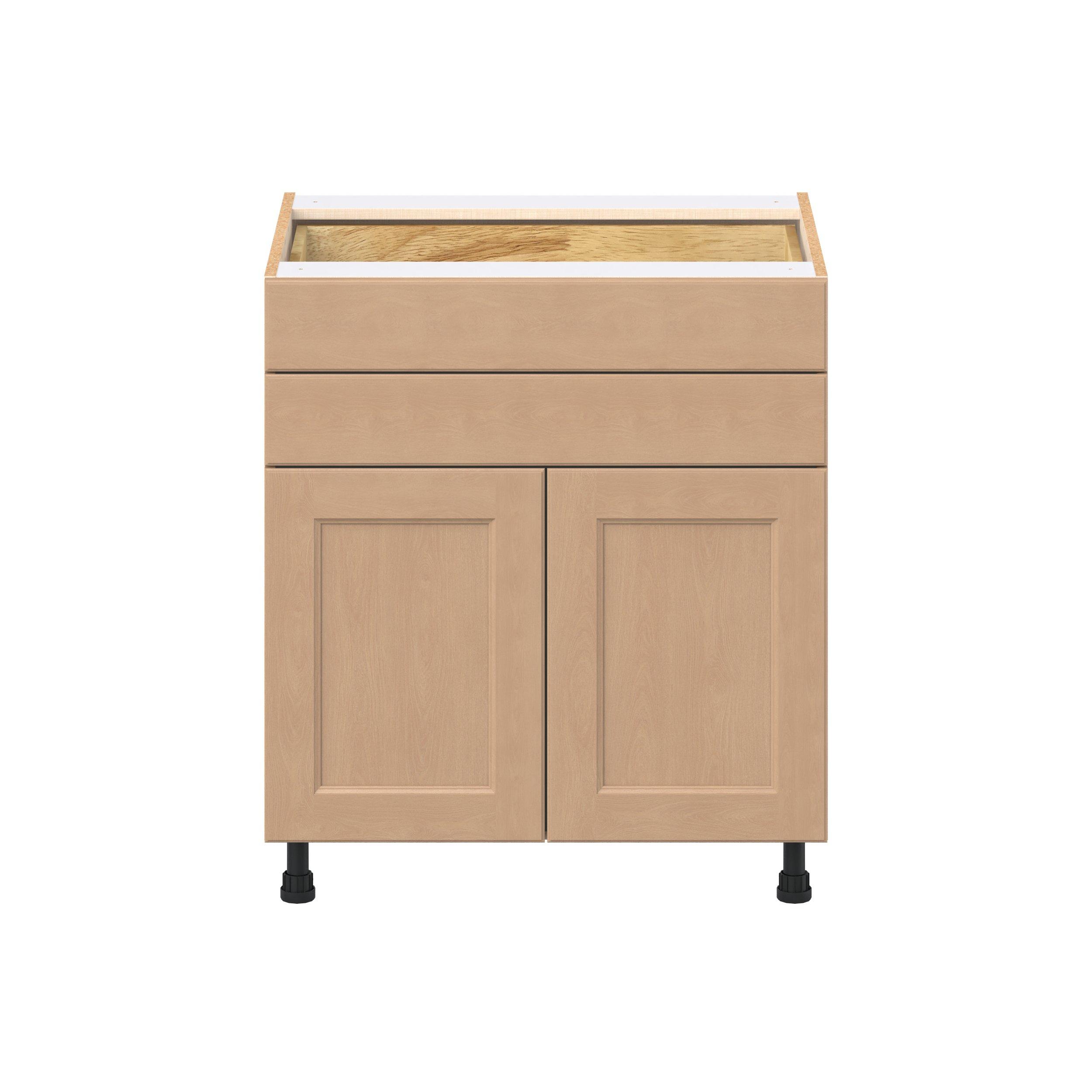 Sugarhill 30 in. Stained Sugar Cookie Door and Drawer Base Cabinet
