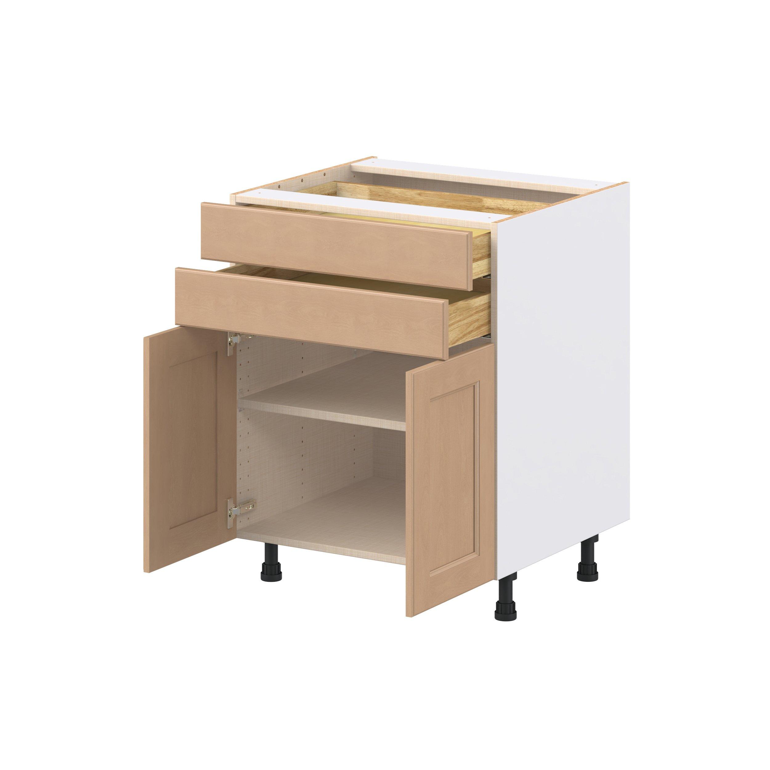 Sugarhill 27 in. Stained Sugar Cookie Door and Drawer Base Cabinet