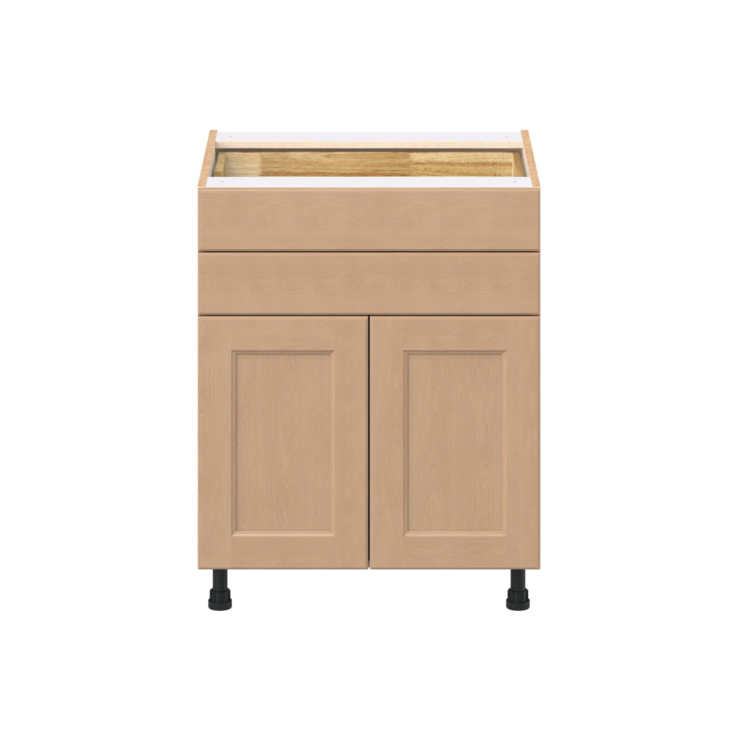 Sugarhill 27 in. Stained Sugar Cookie Door and Drawer Base Cabinet