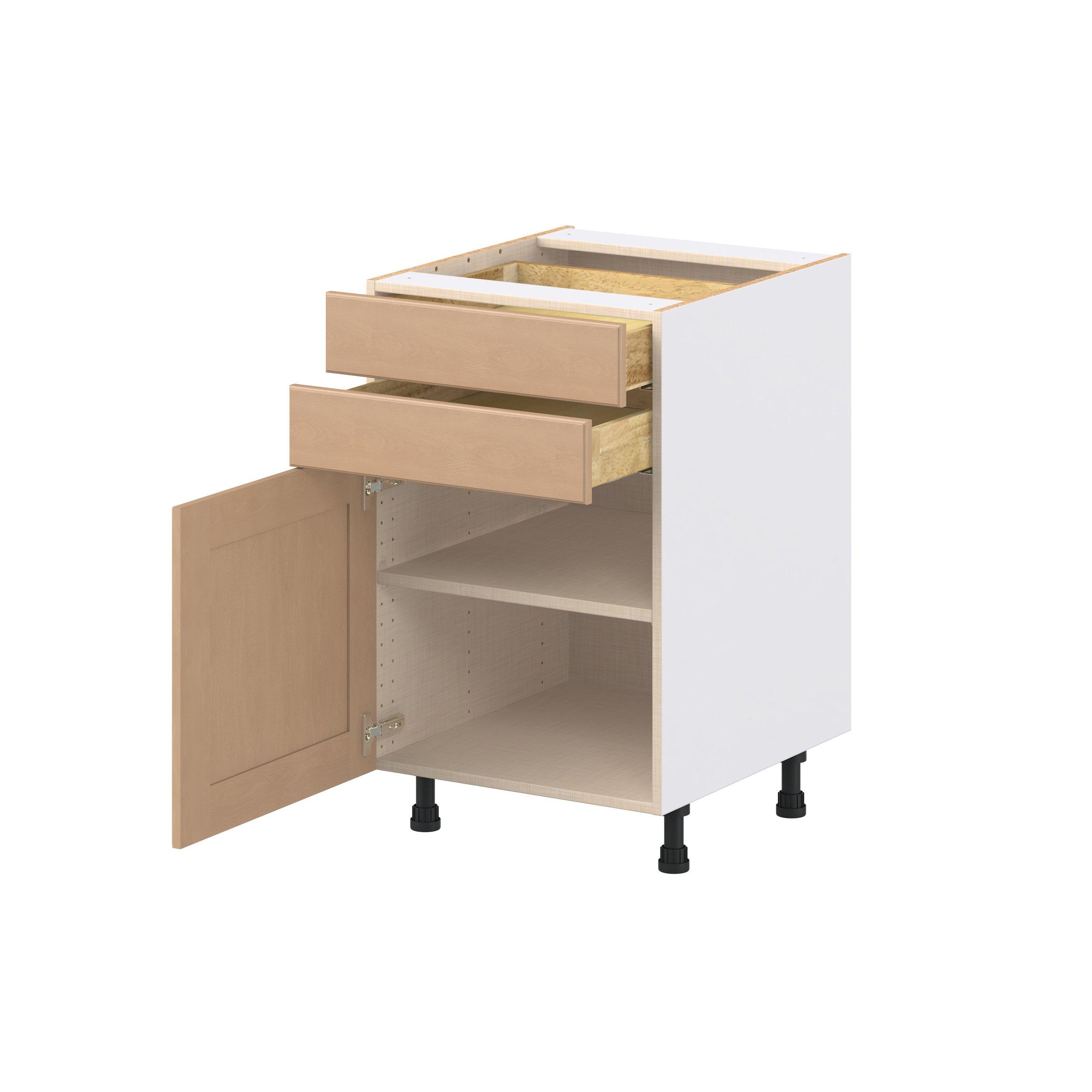 Sugarhill 21 in. Stained Sugar Cookie Door and Drawer Base Cabinet