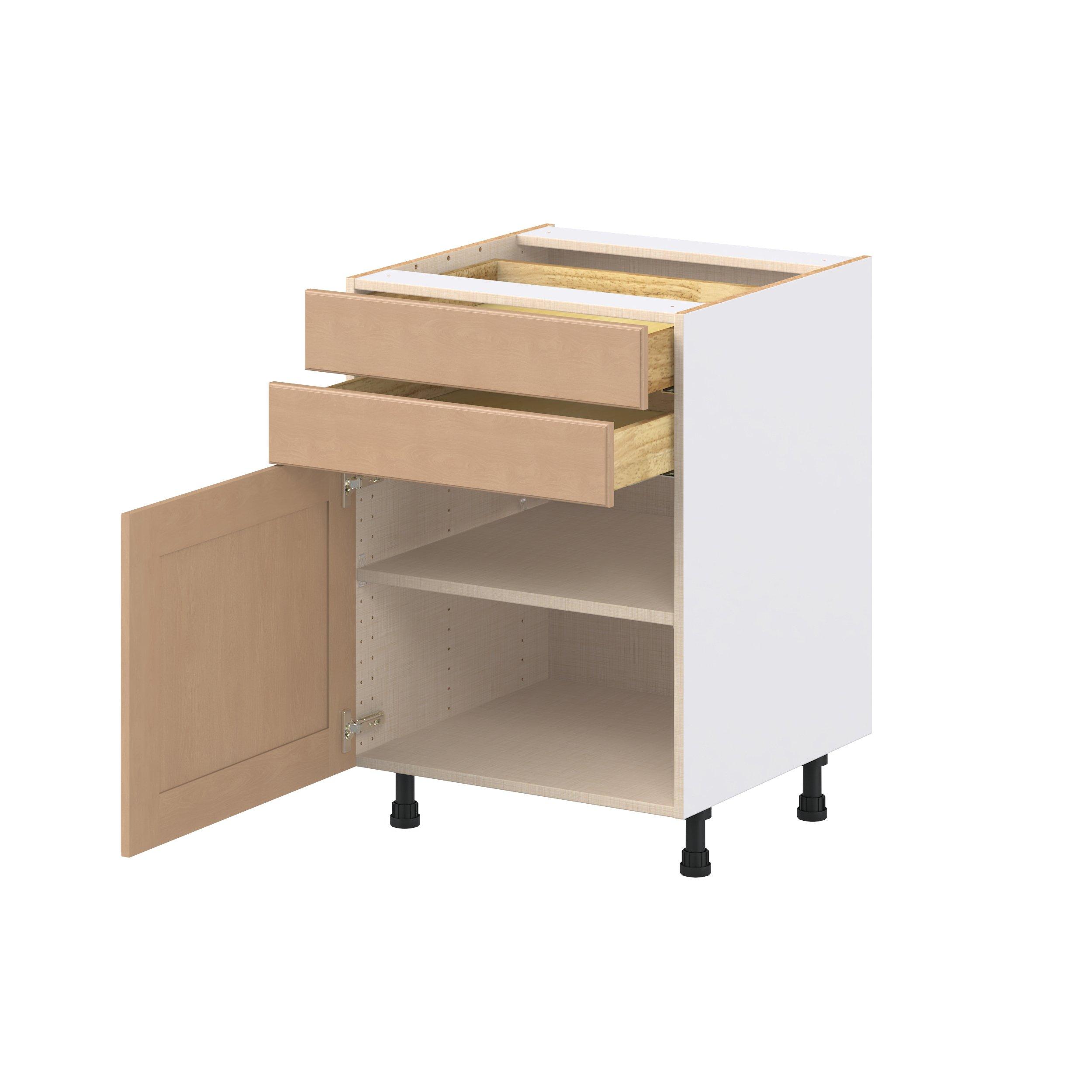 Sugarhill 24 in. Stained Sugar Cookie Door and Drawer Base Cabinet
