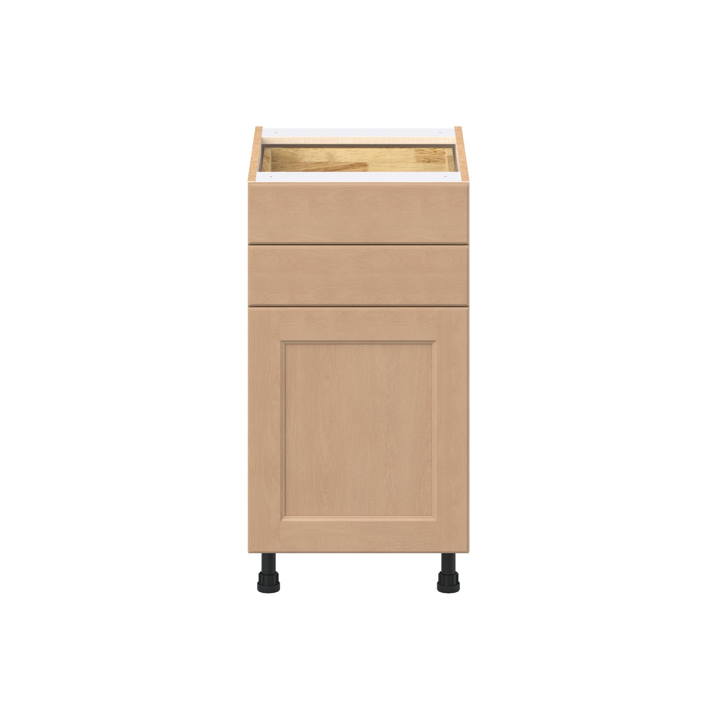 Sugarhill 18 in. Stained Sugar Cookie Door and Drawer Base Cabinet