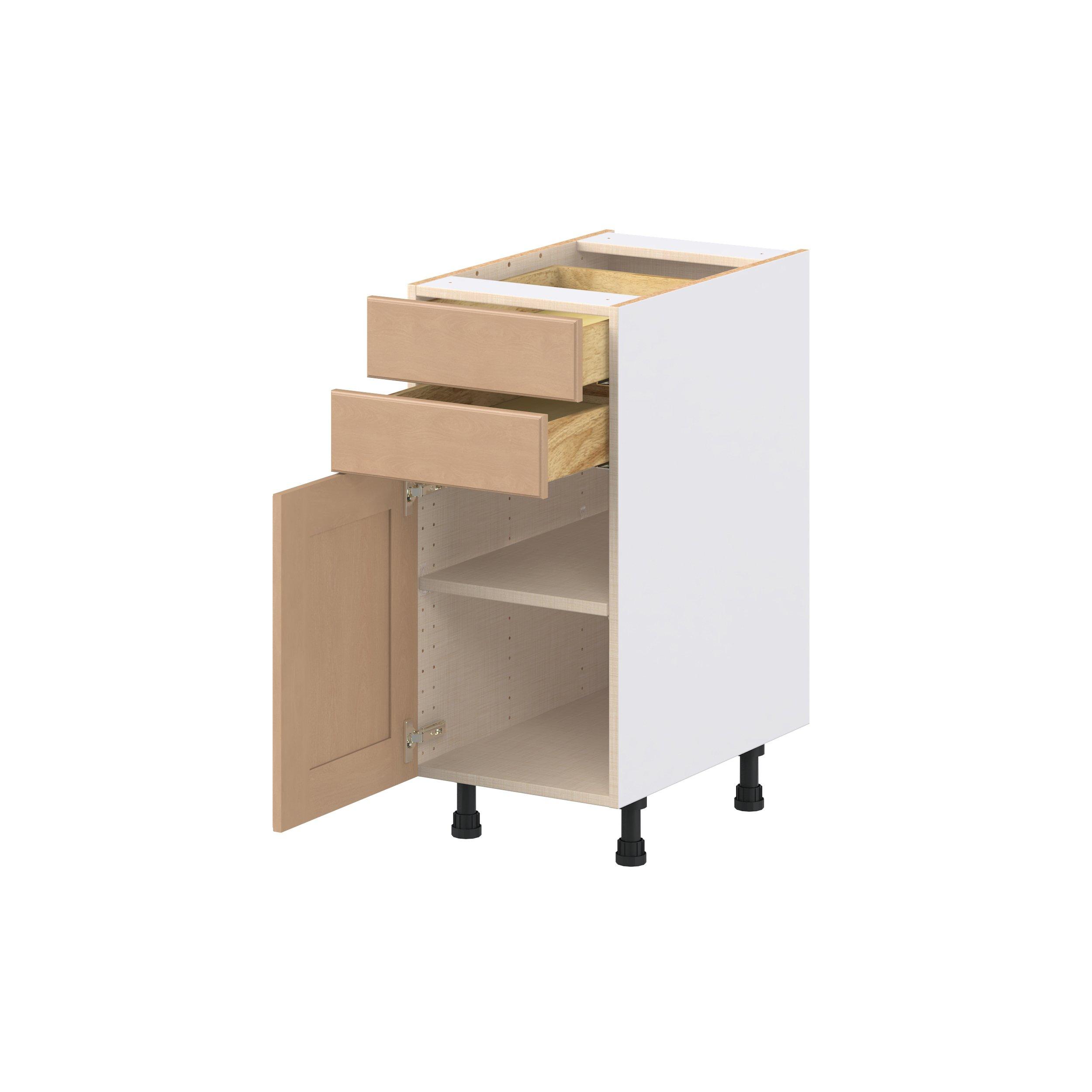Sugarhill 15 in. Stained Sugar Cookie Door and Drawer Base Cabinet