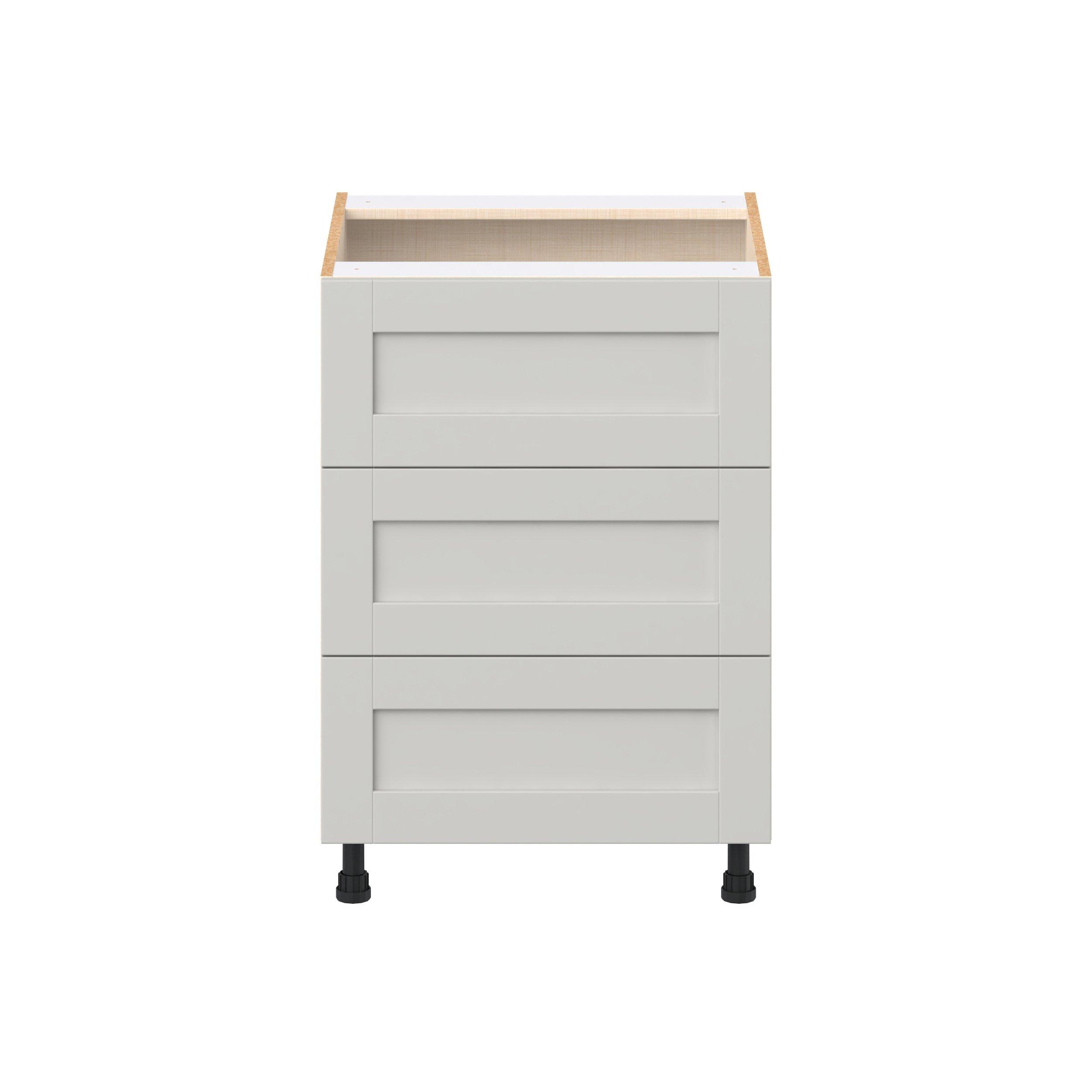 Summerhill 24 in. Light Gray Drawer Base Cabinet