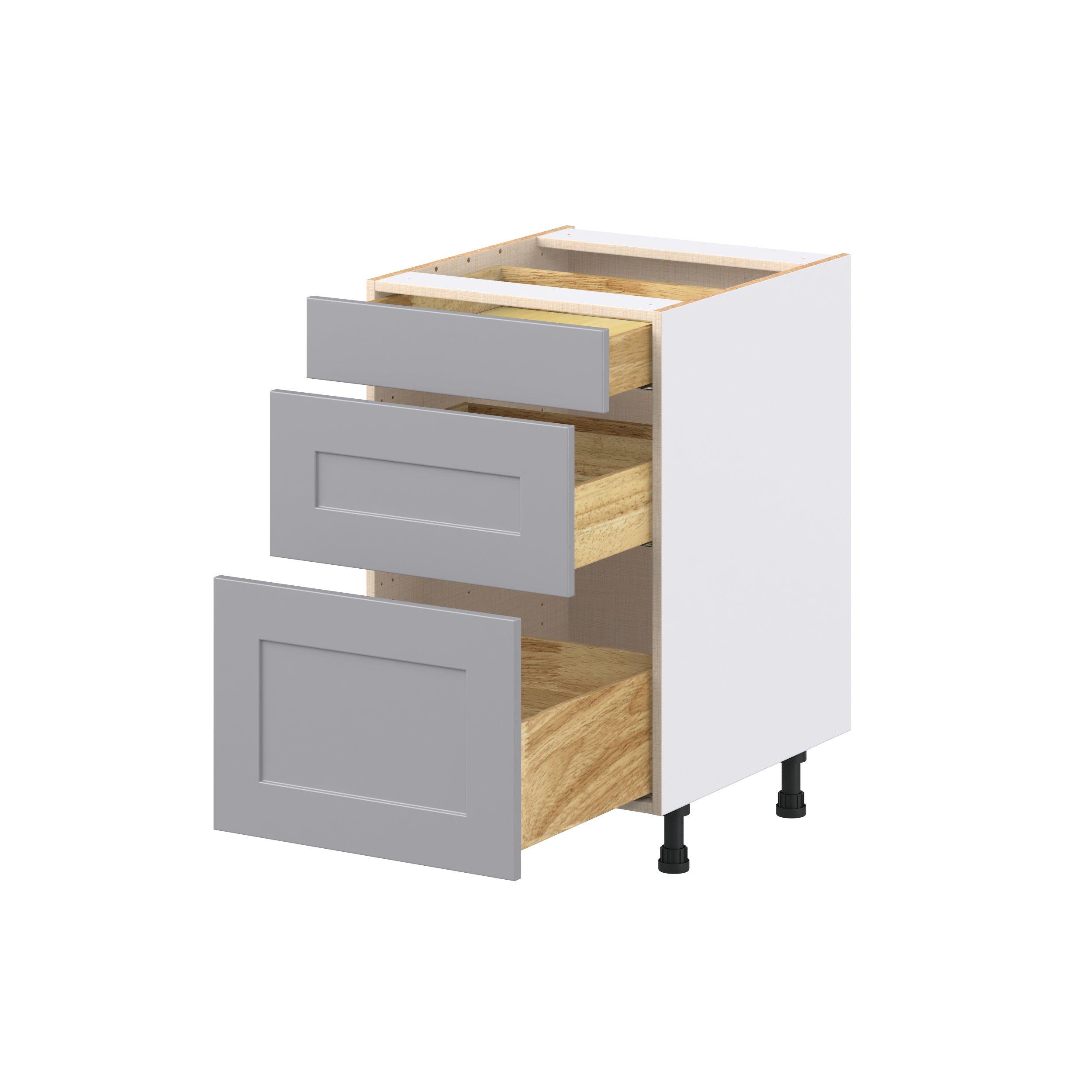 Candler 21 in. Painted Slate Gray Drawer Base Cabinet