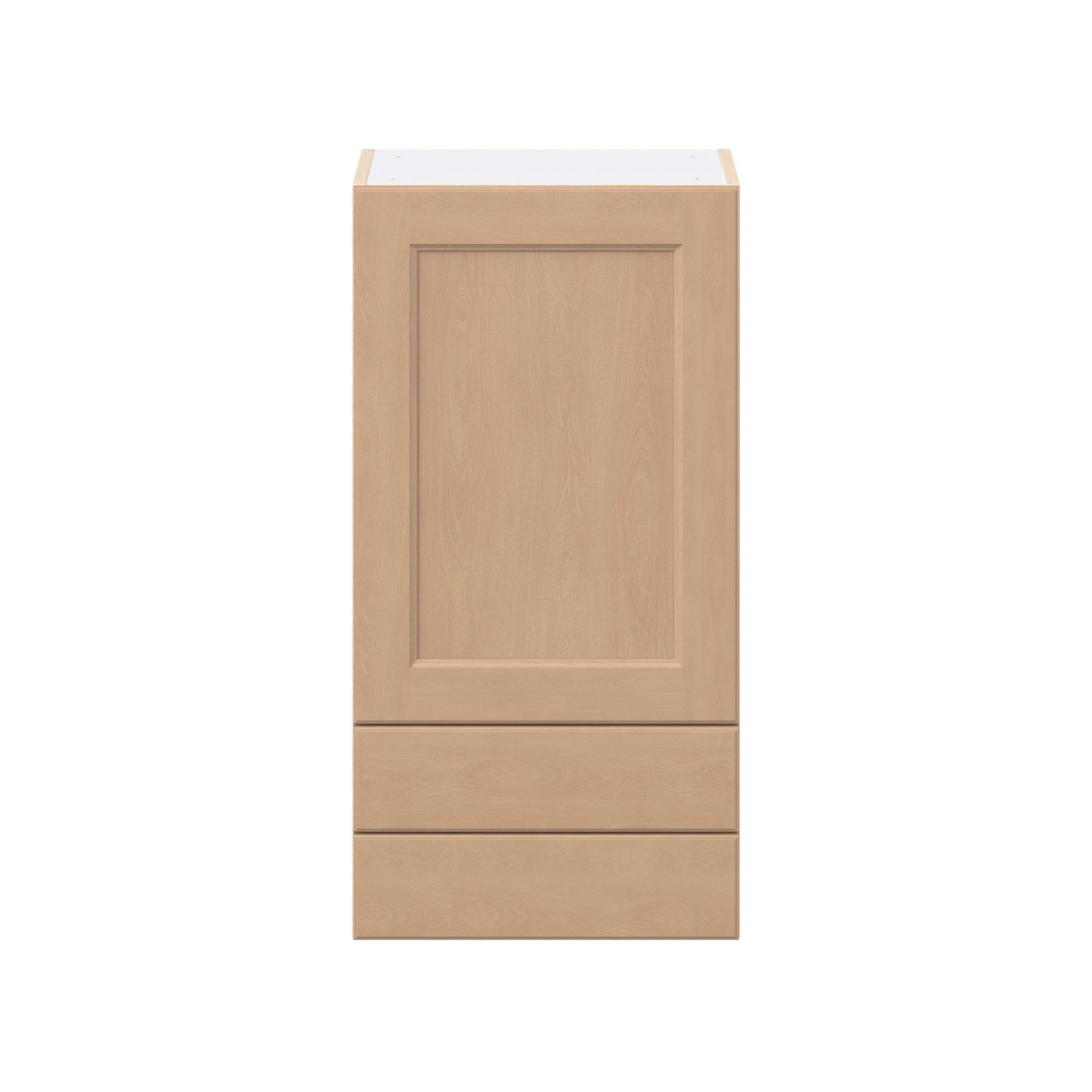 Sugarhill 18 in. Stained Sugar Cookie Door and Drawer Wall Cabinet