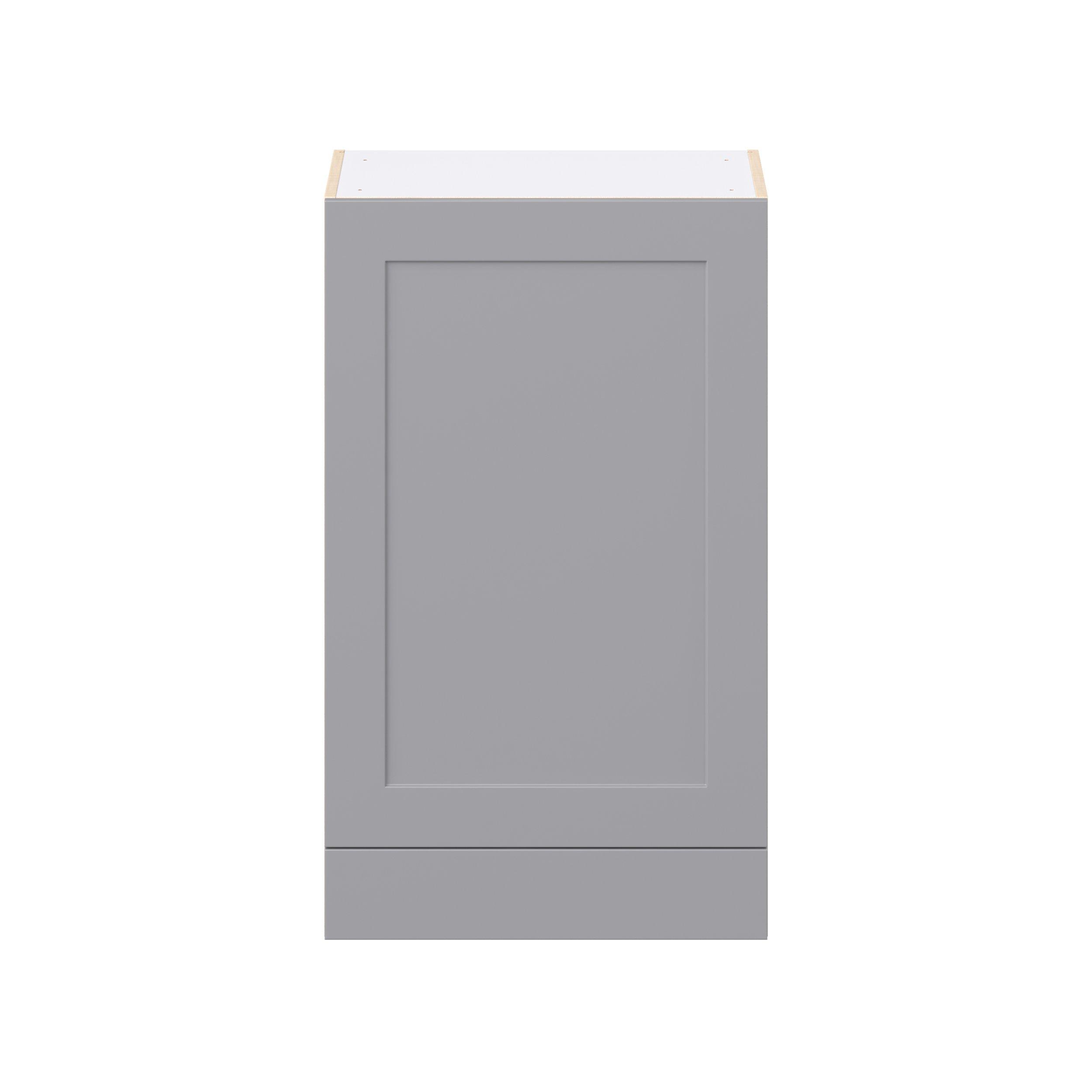 Candler 24 in. Painted Slate Gray Door and Drawer Wall Cabinet