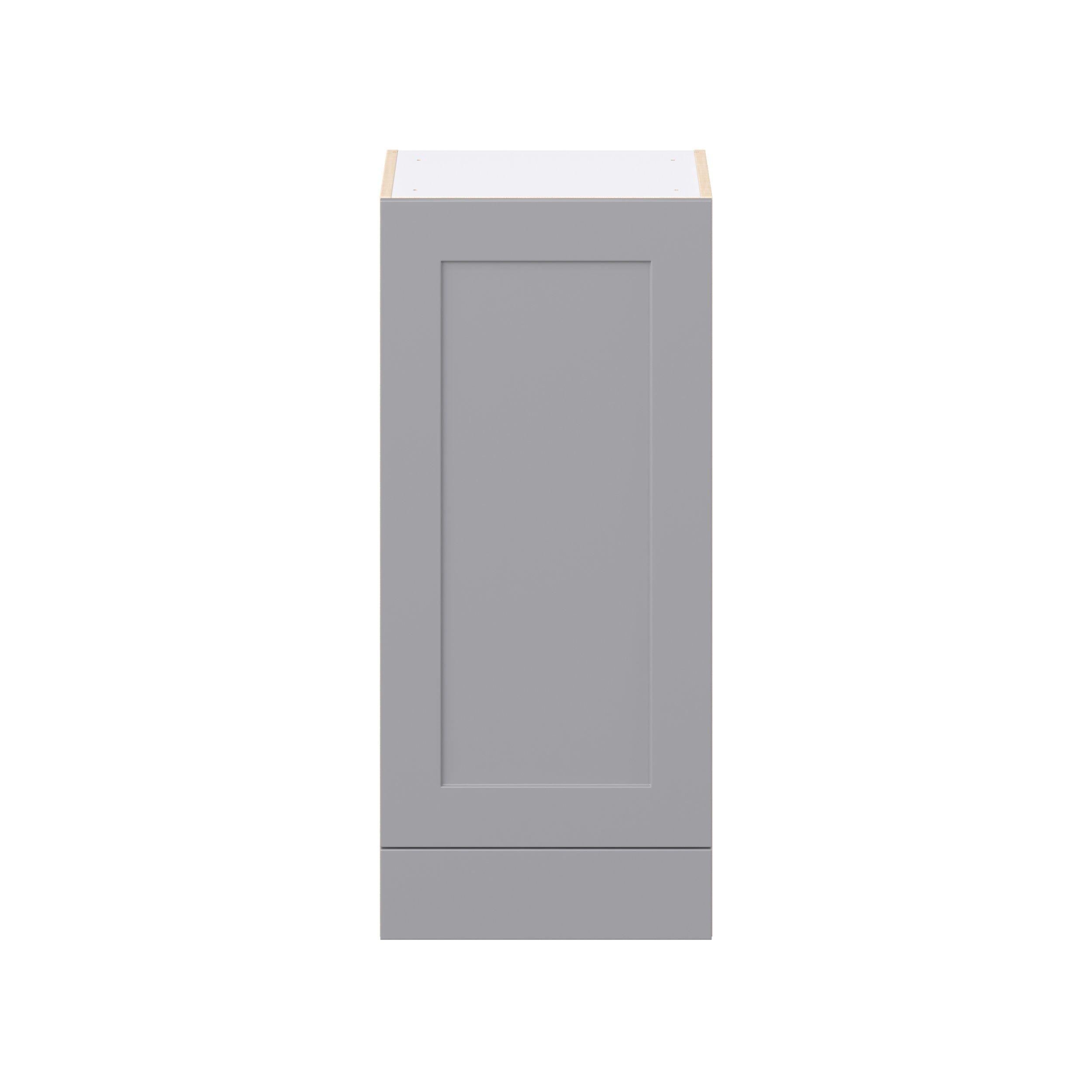 Candler 18 in. Painted Slate Gray Door and Drawer Wall Cabinet