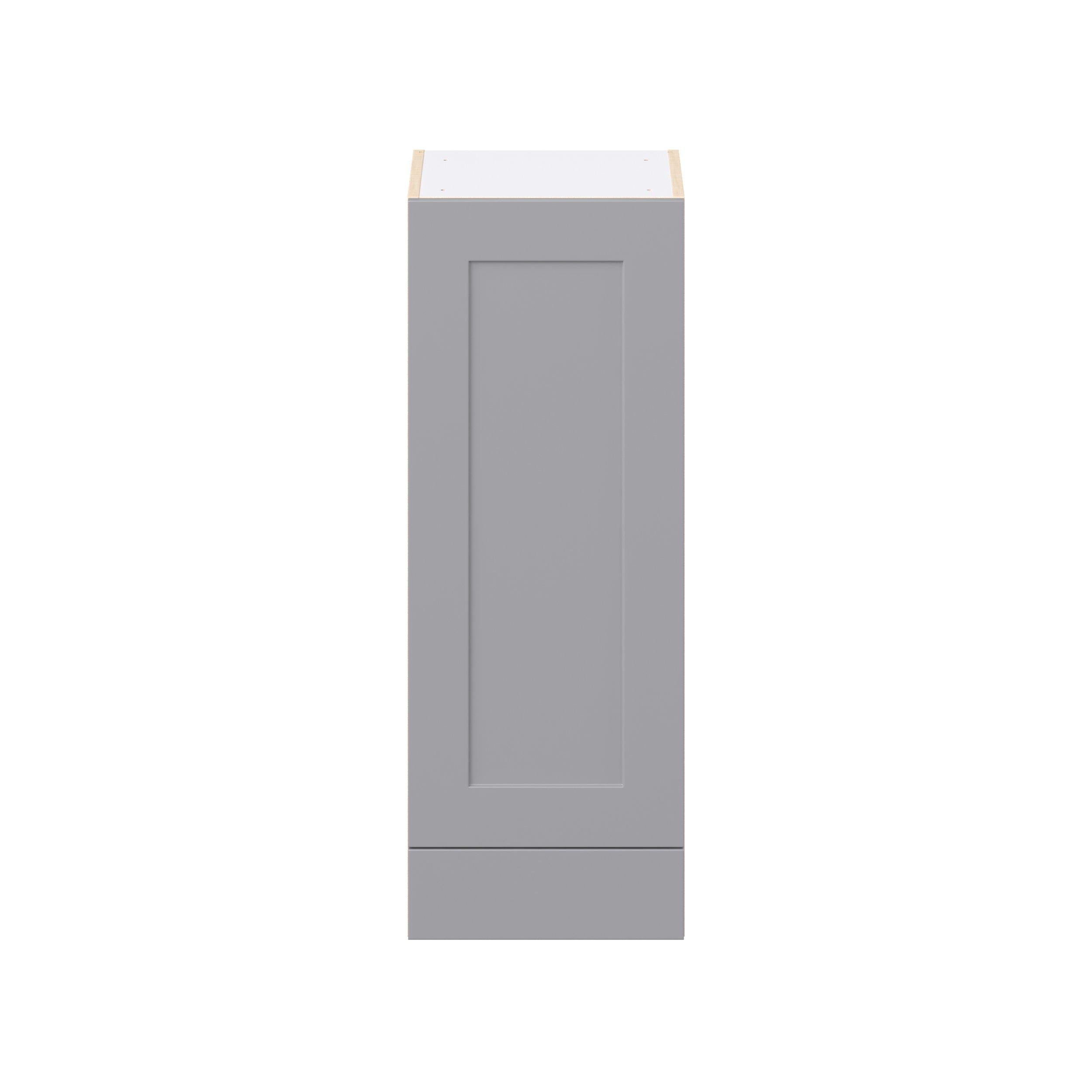 Candler 15 in. Painted Slate Gray Door and Drawer Wall Cabinet