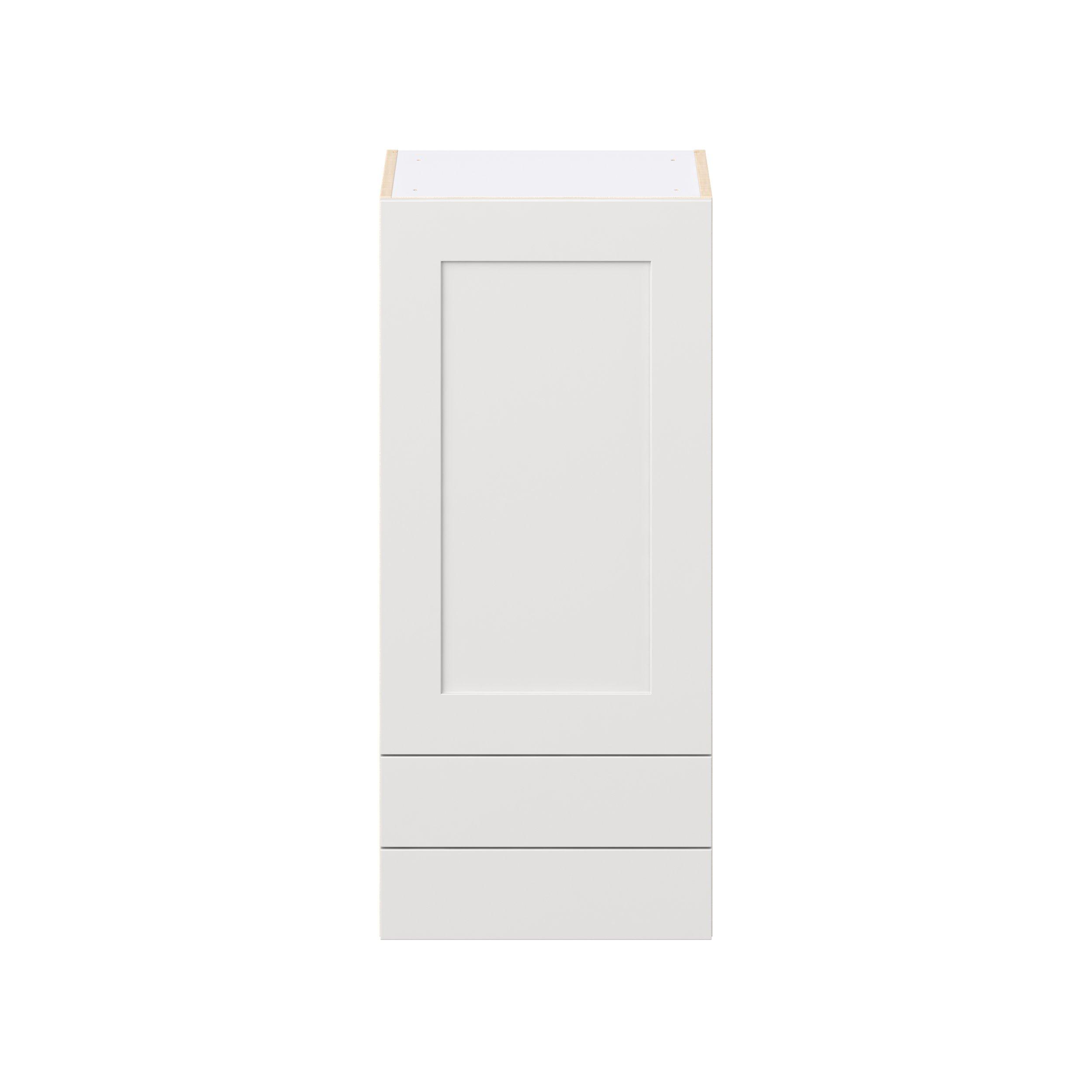 Candler 18 in. Painted Warm White Door and Drawer Wall Cabinet