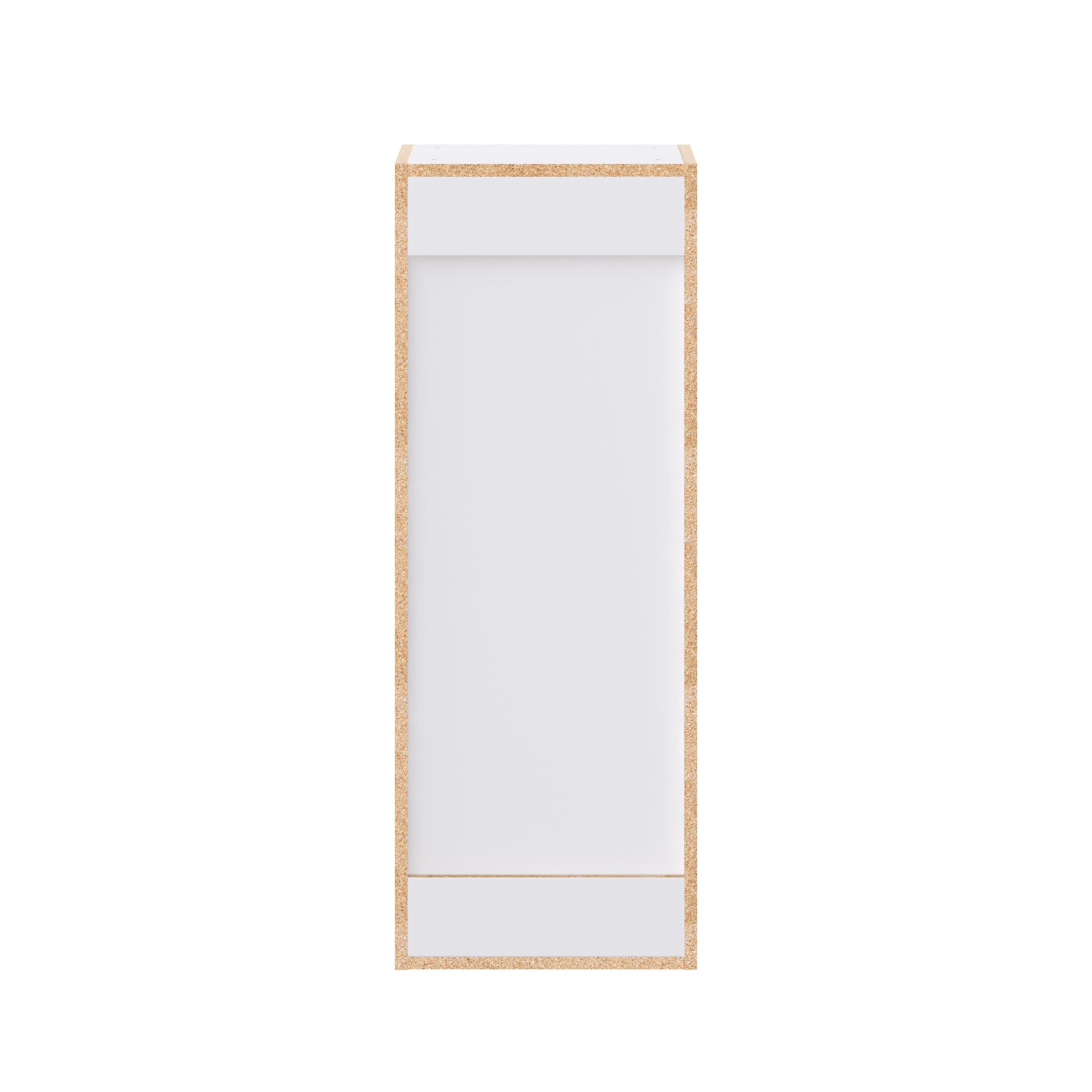 Candler 15 in. Painted Warm White Door and Drawer Wall Cabinet