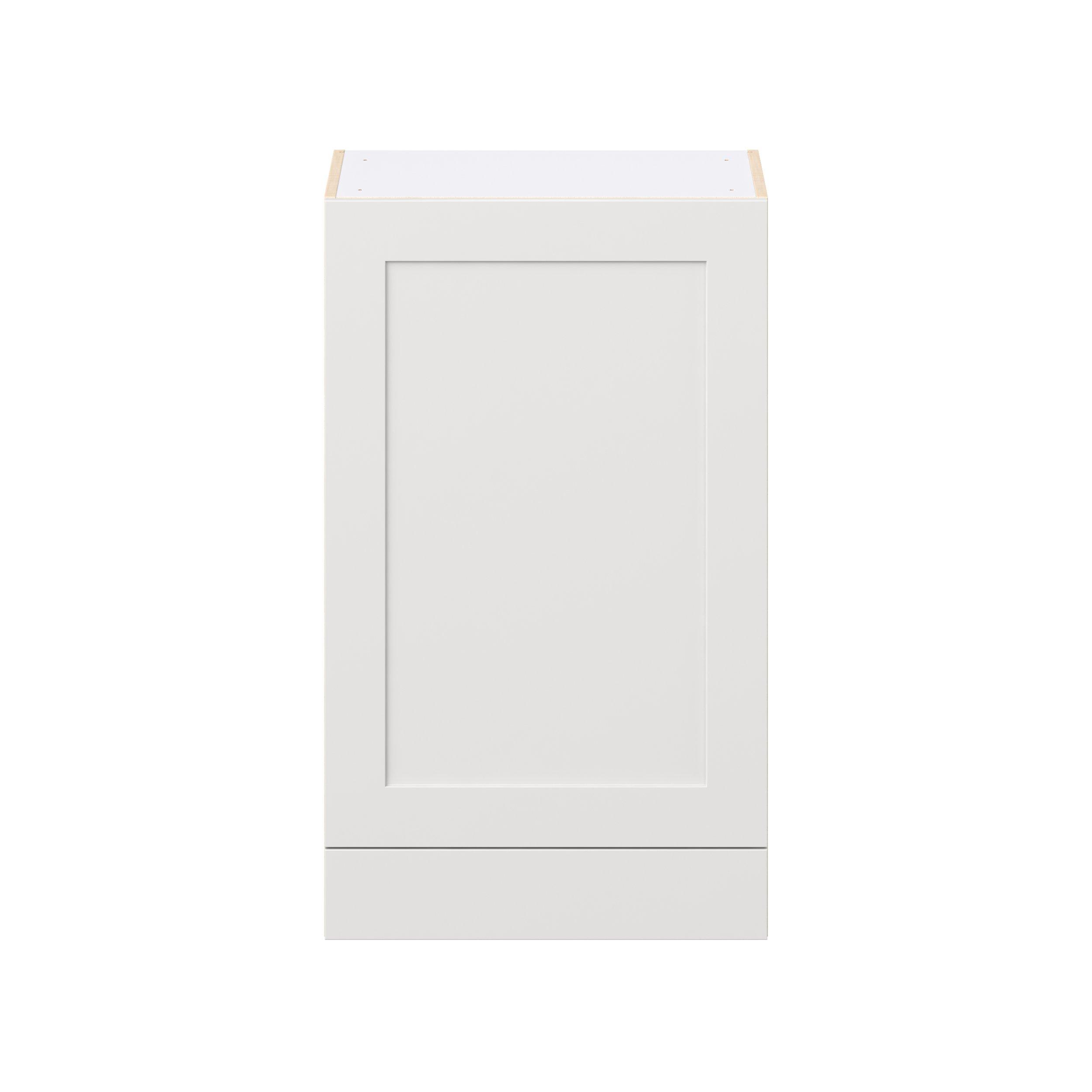 Candler 24 in. Painted Warm White Door and Drawer Wall Cabinet