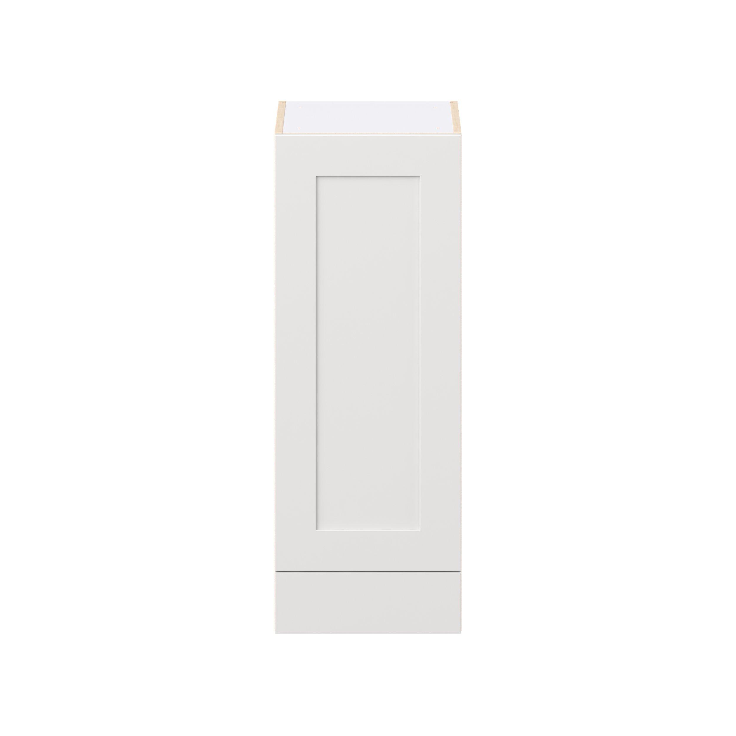 Candler 15 in. Painted Warm White Door and Drawer Wall Cabinet