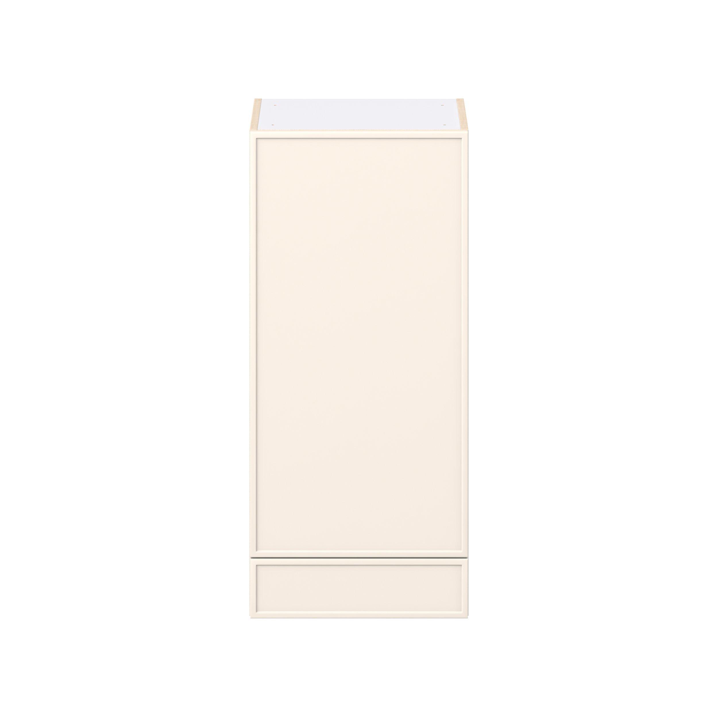 Linden 18 in. Painted Washed Linen Door and Drawer Wall Cabinet
